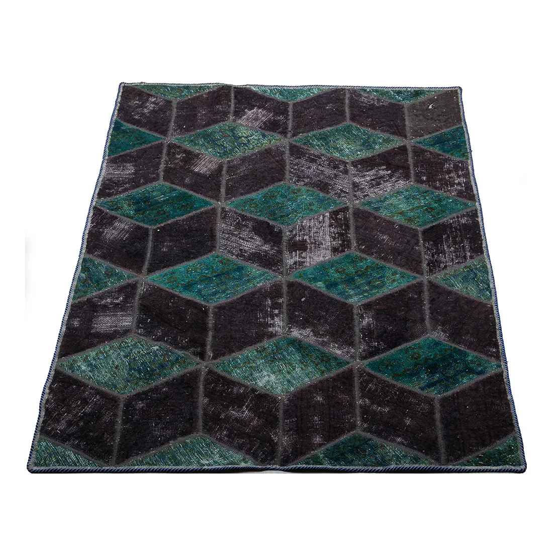 Persisk Patchworkmatta D-sign Handknuten 750649