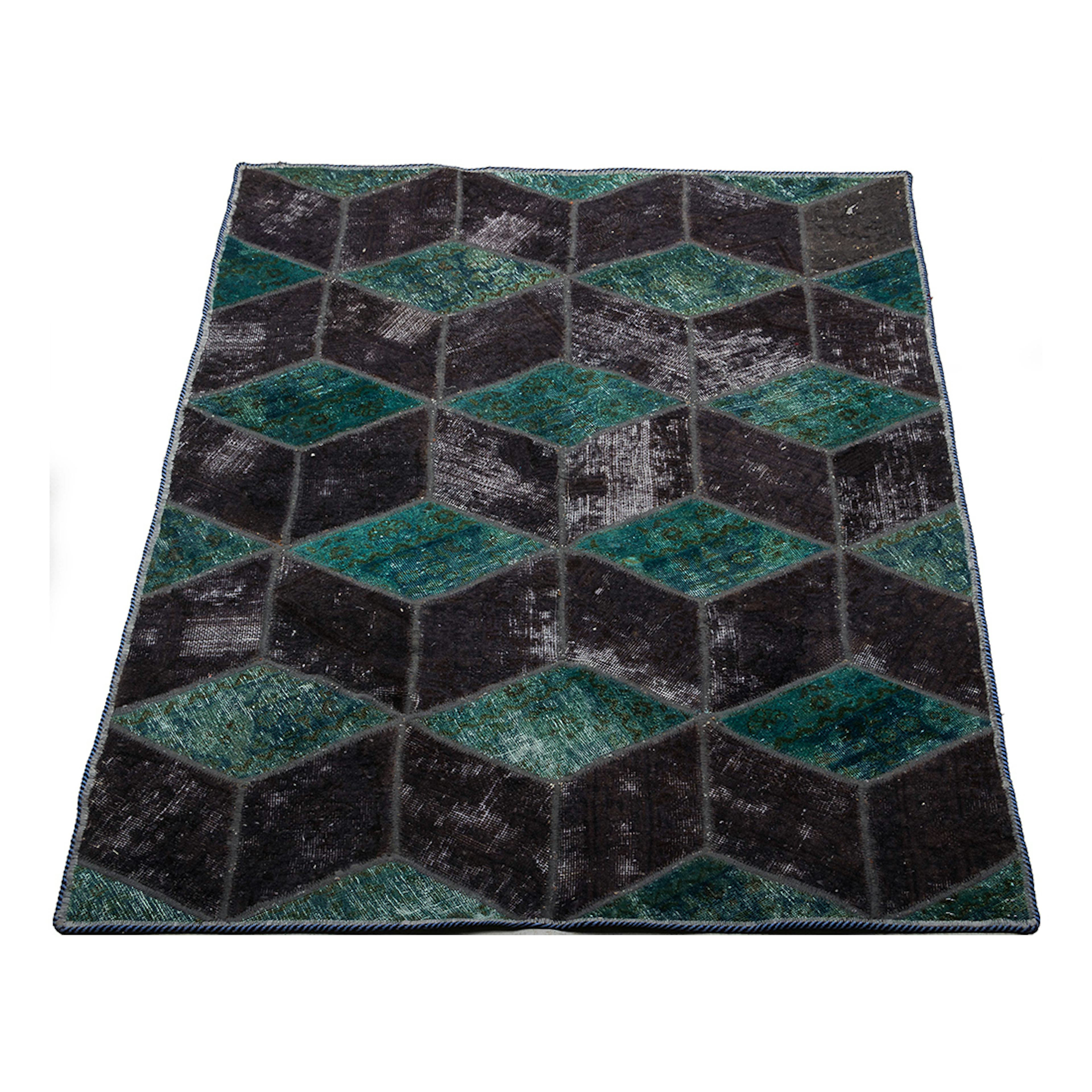 Persisk Patchworkmatta D-sign Handknuten 750649