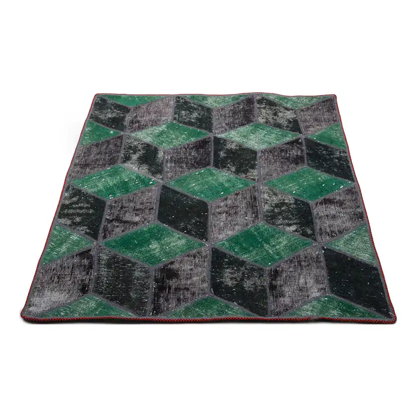 Persisk Patchworkmatta D-sign Handknuten 750650