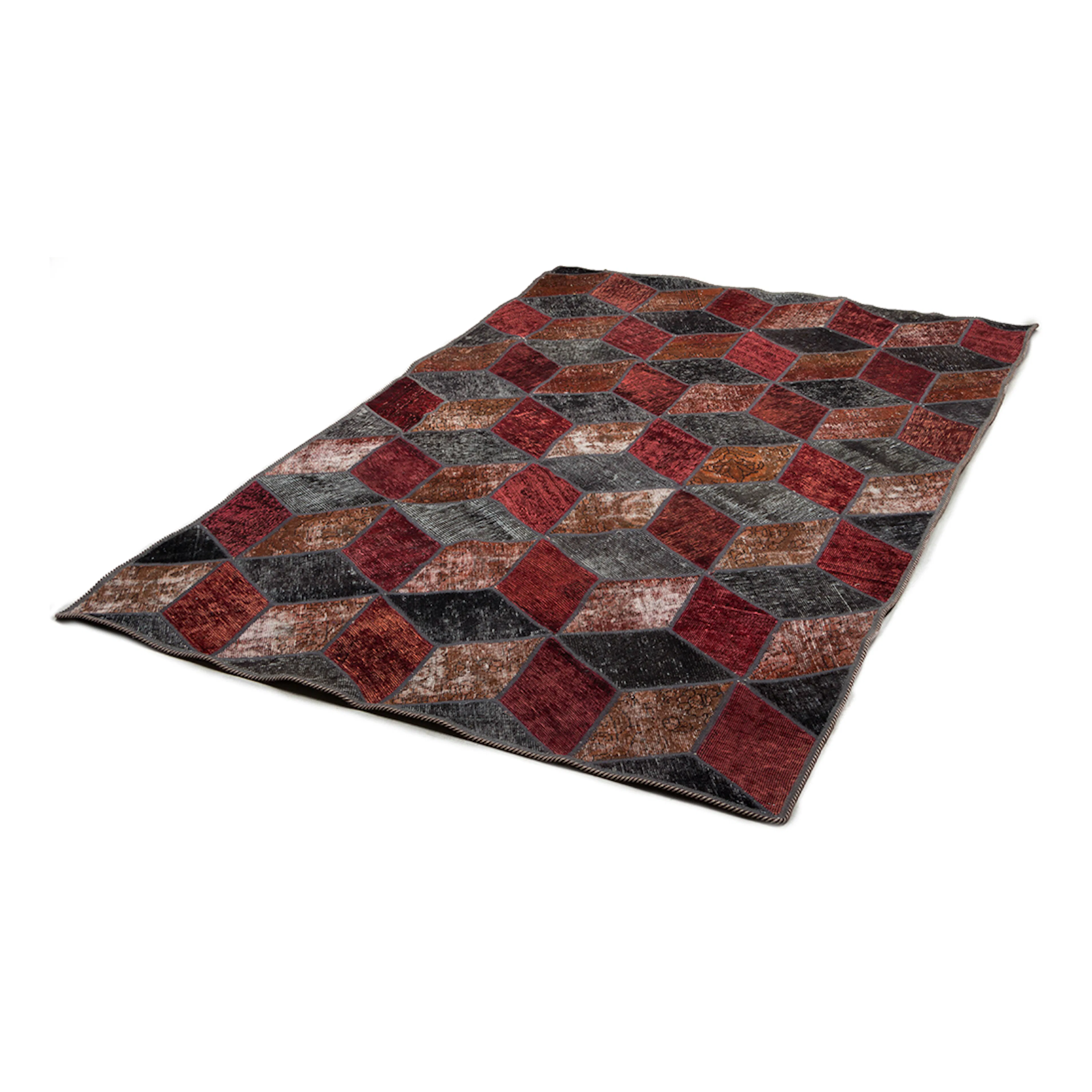 Persisk Patchworkmatta D-sign Handknuten 750655