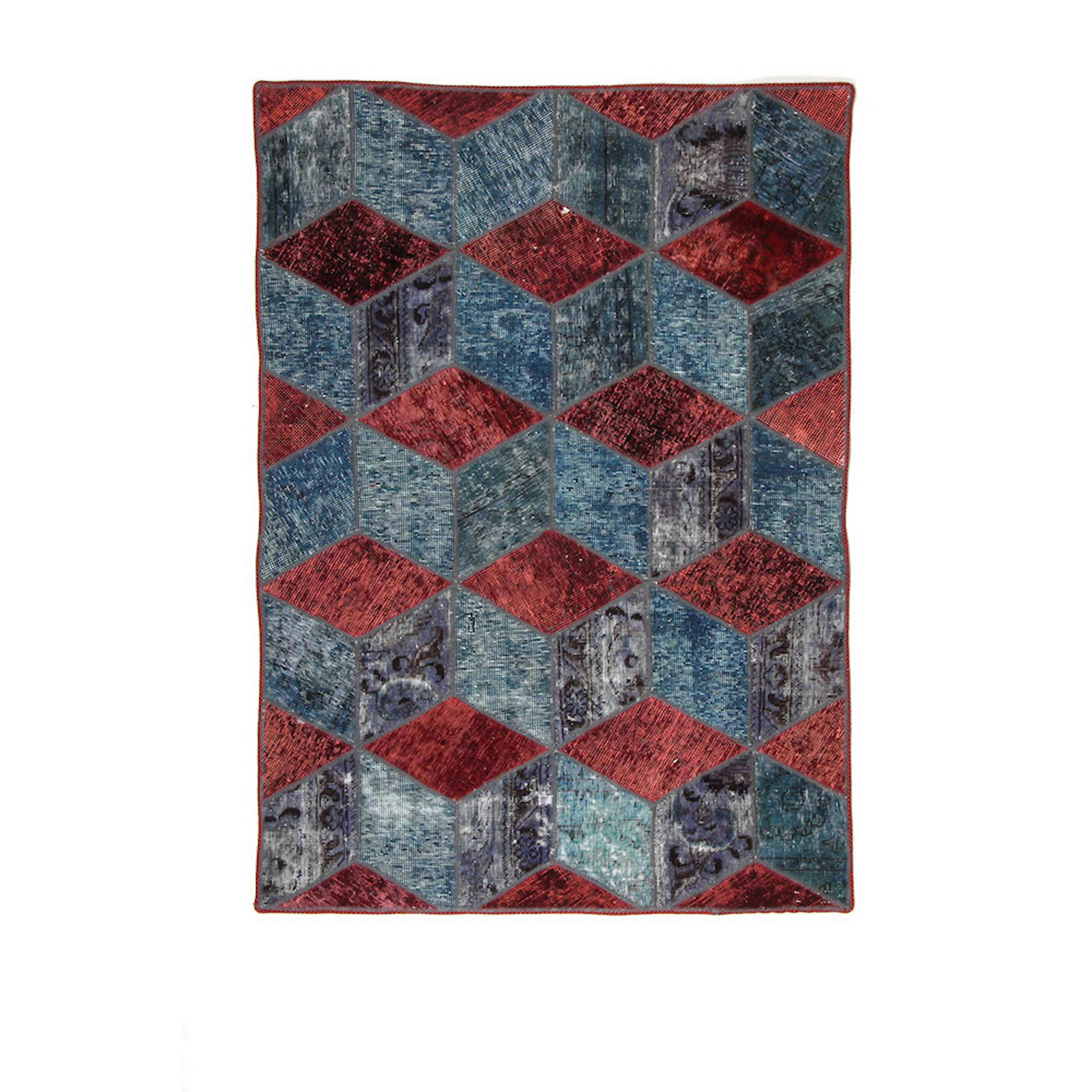 Persisk Patchworkmatta D-sign Handknuten 750661