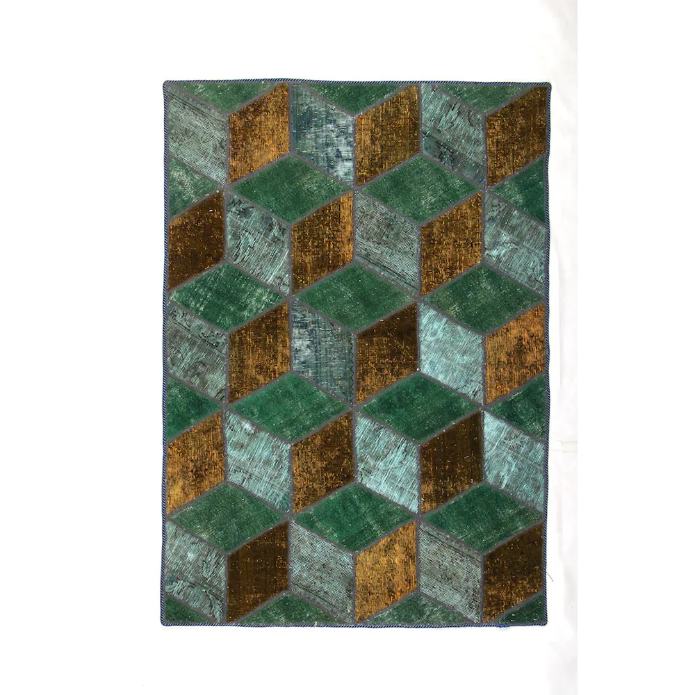 Persisk Patchworkmatta D-sign Handknuten 750663