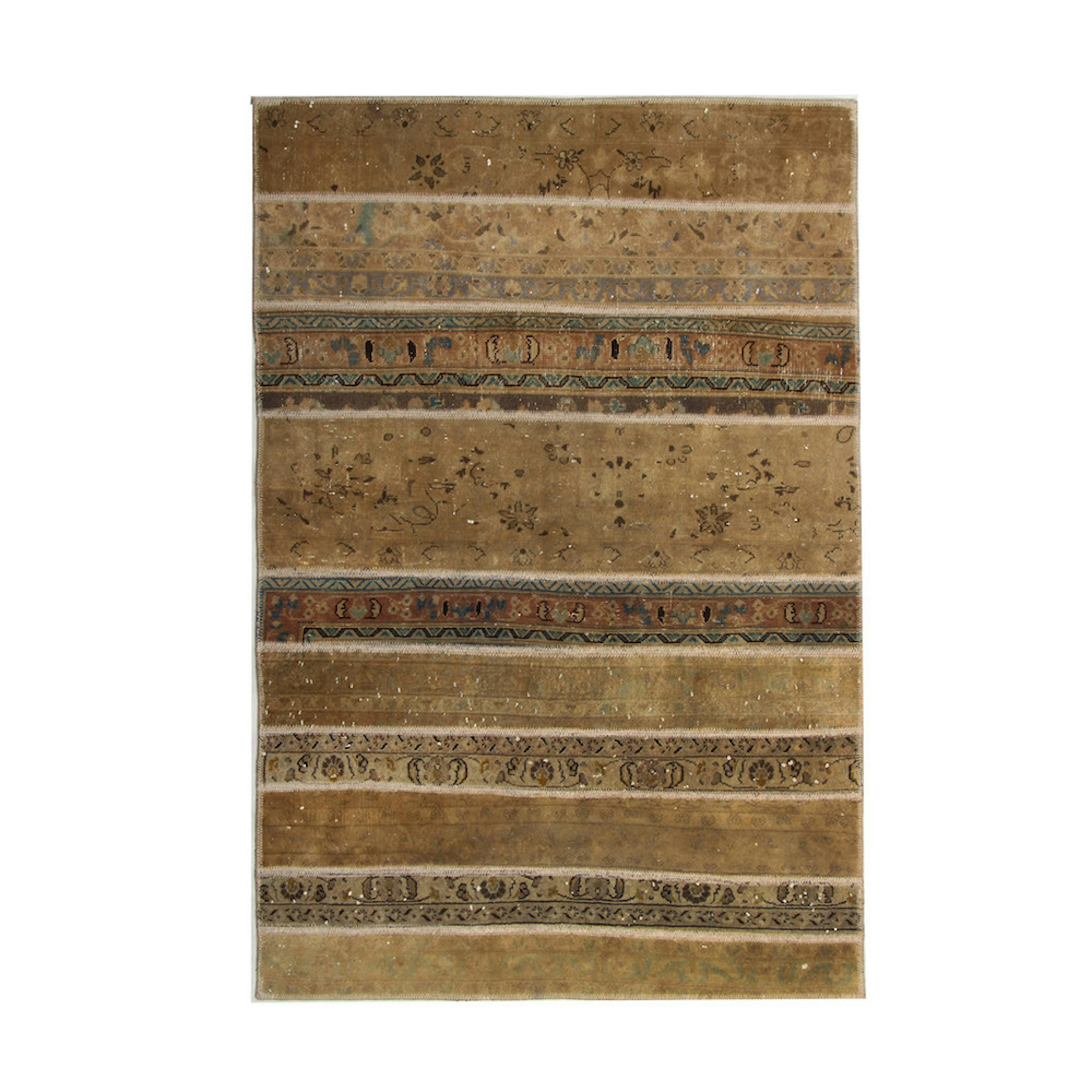 Persisk Patchworkmatta D-sign Handknuten 750706