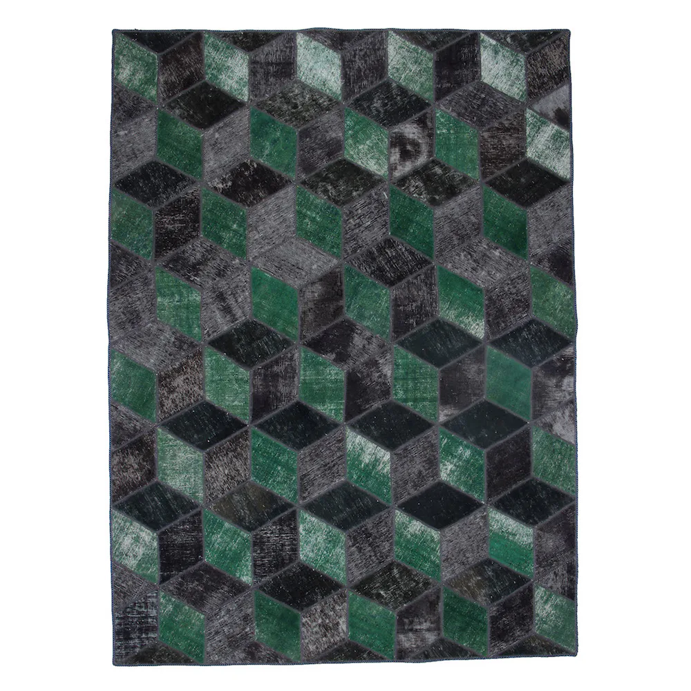 Persisk Patchworkmatta D-sign Handknuten 750741