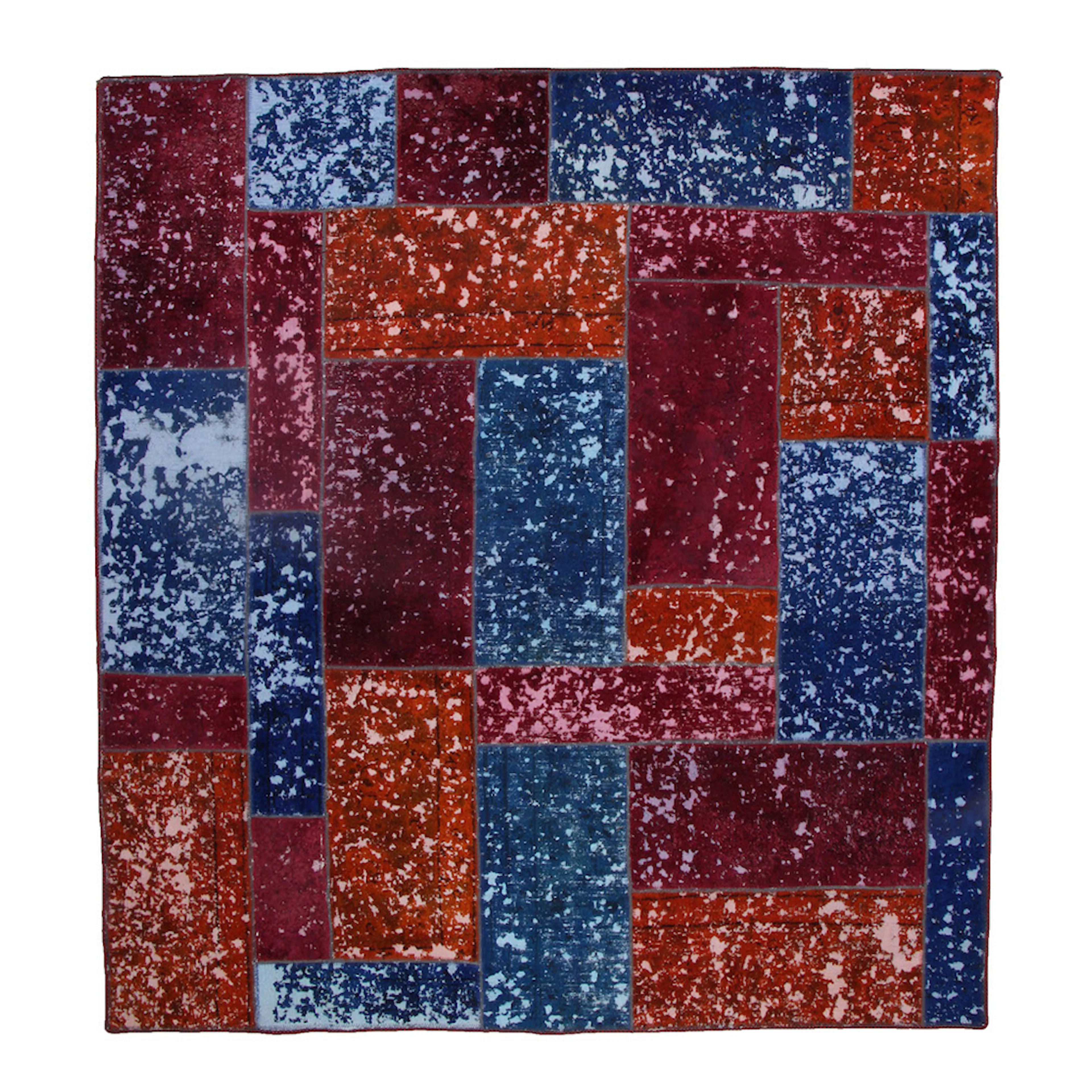 Persisk Patchworkmatta D-sign Handknuten 750743