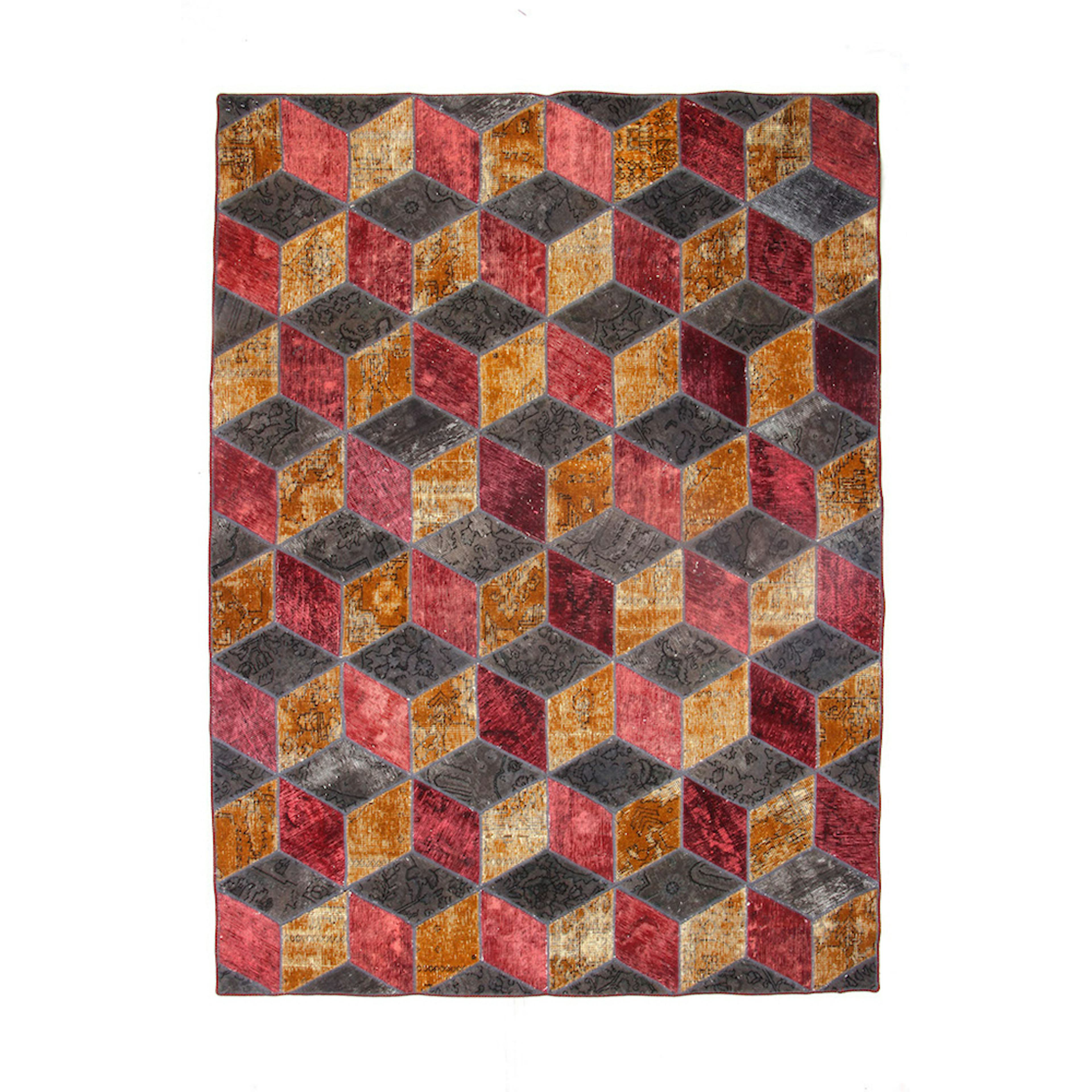 Persisk Patchworkmatta D-sign Handknuten 750745