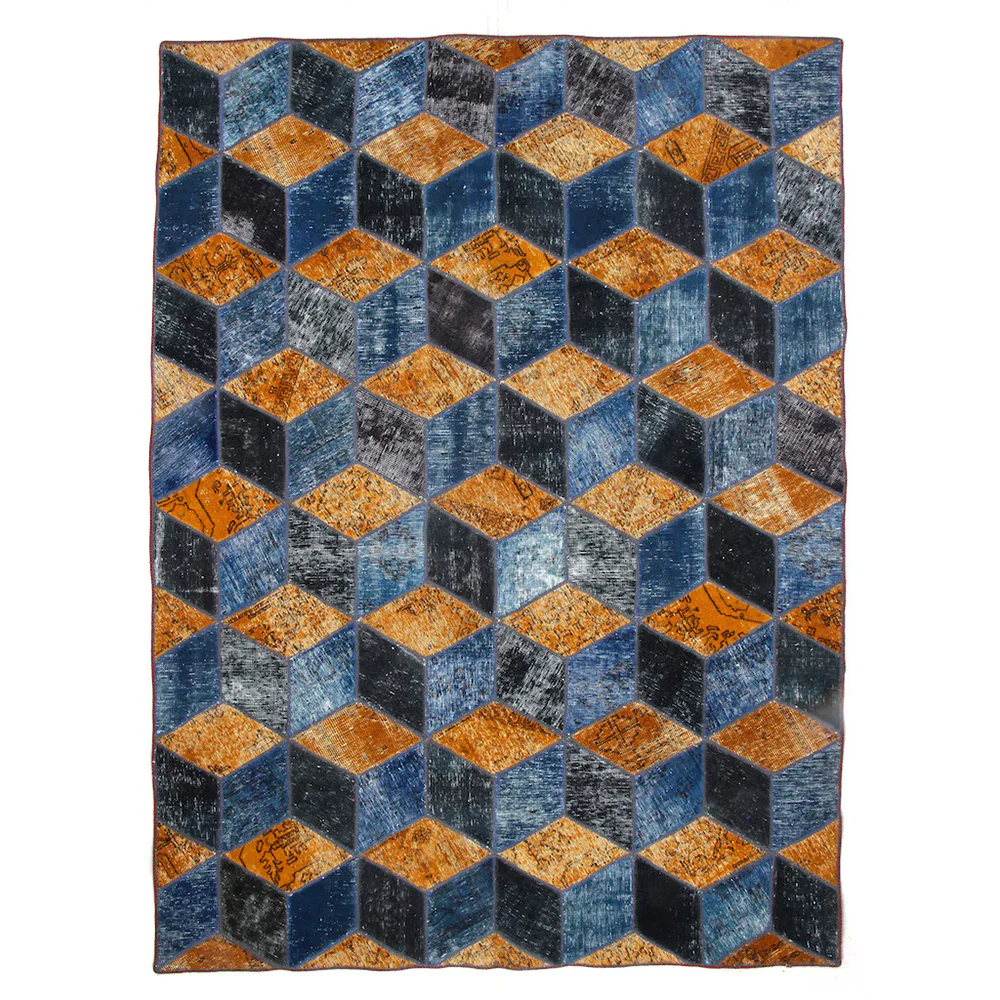 Persisk Patchworkmatta D-sign Handknuten 750747