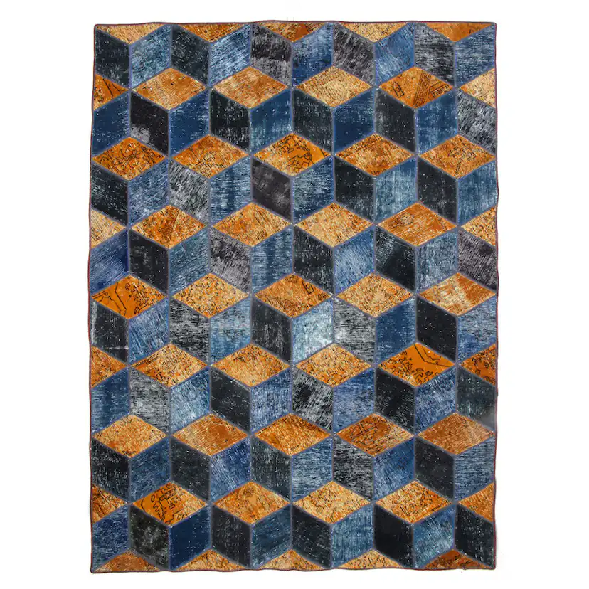 Persisk Patchworkmatta D-sign Handknuten 750747