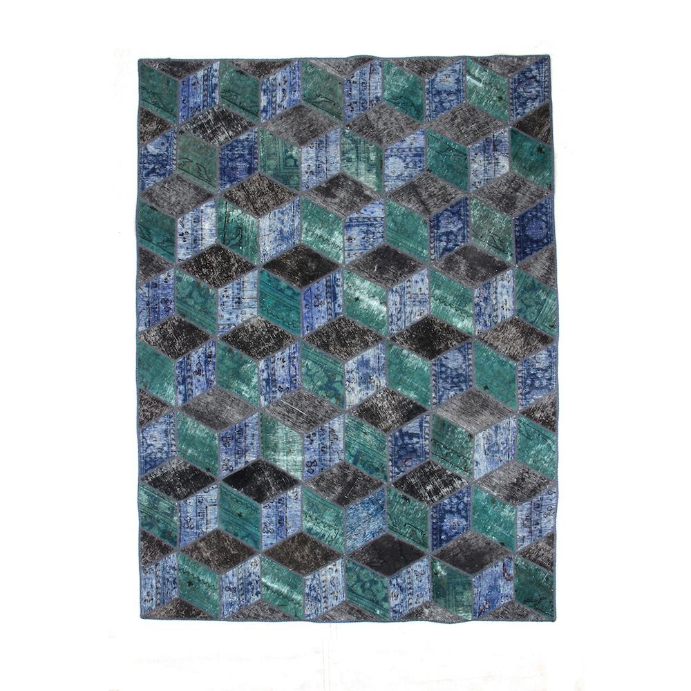 Persisk Patchworkmatta D-sign Handknuten 750752