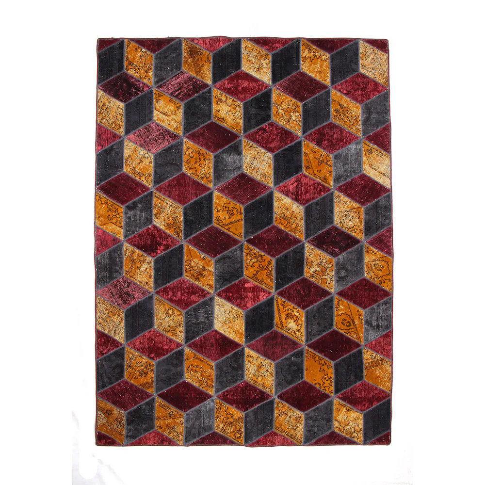 Persisk Patchworkmatta D-sign Handknuten 750755