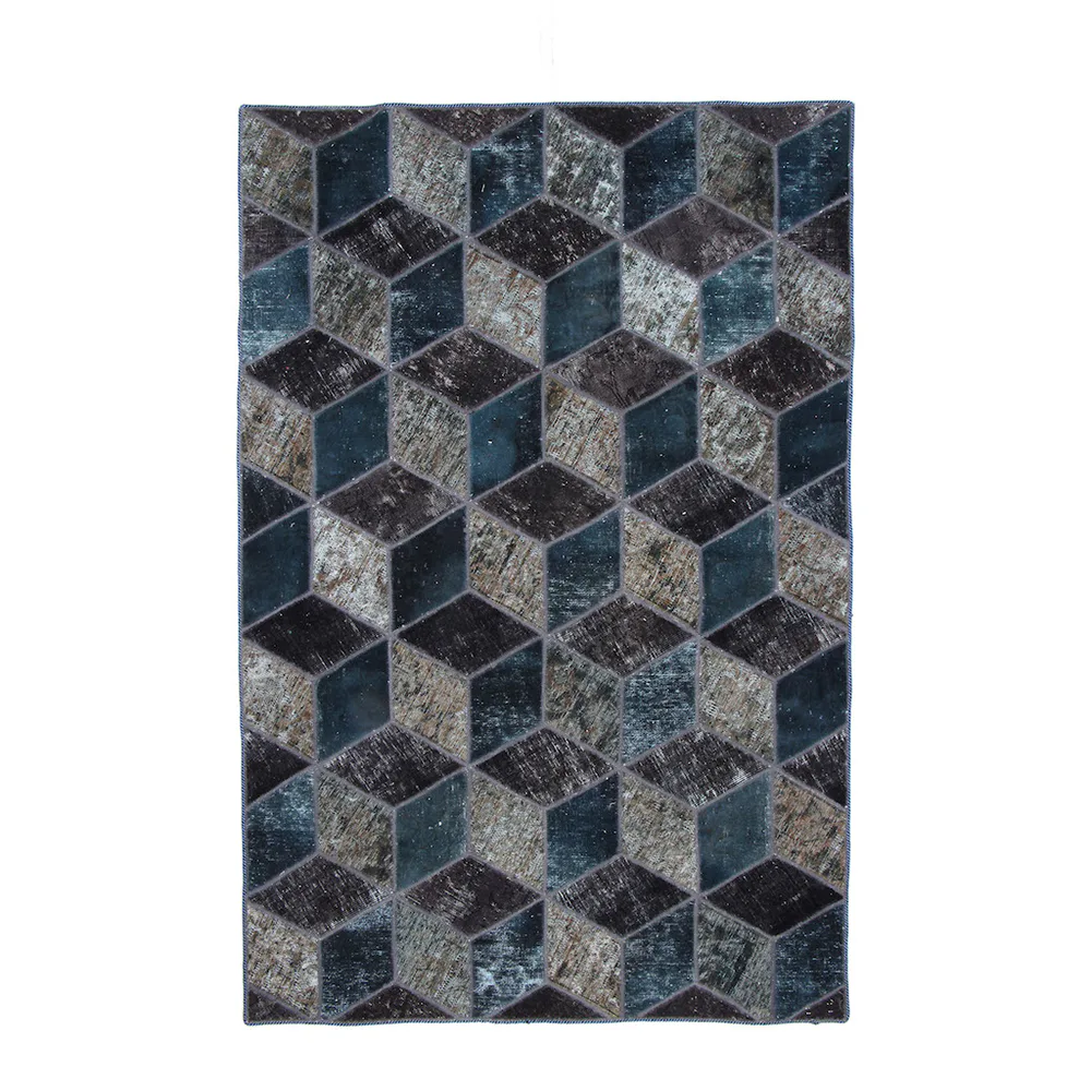 Persisk Patchworkmatta D-sign Handknuten 750756