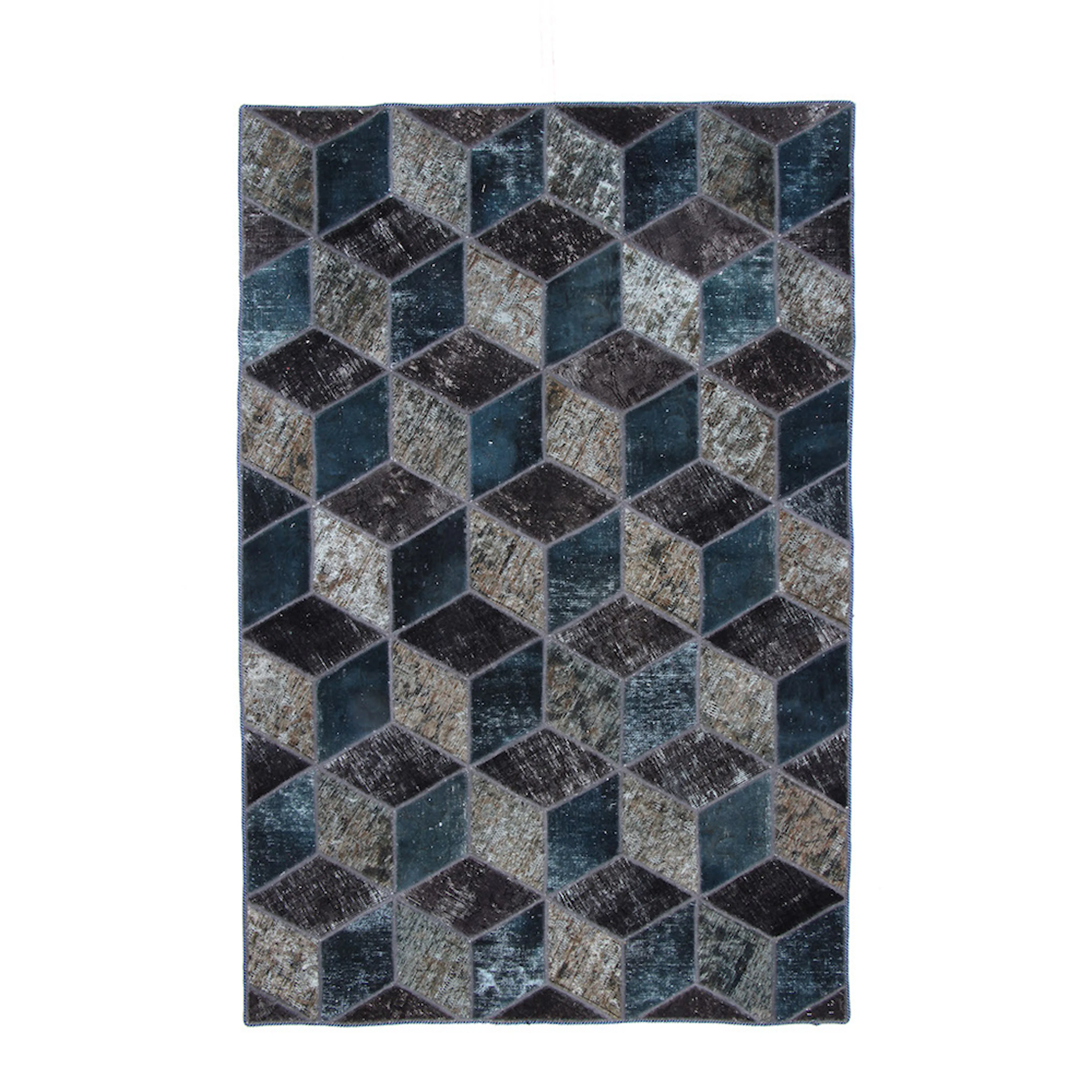 Persisk Patchworkmatta D-sign Handknuten 750756