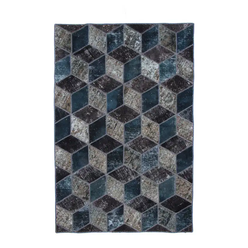 Persisk Patchworkmatta D-sign Handknuten 750756