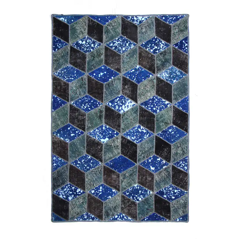 Persisk Patchworkmatta D-sign Handknuten 750759