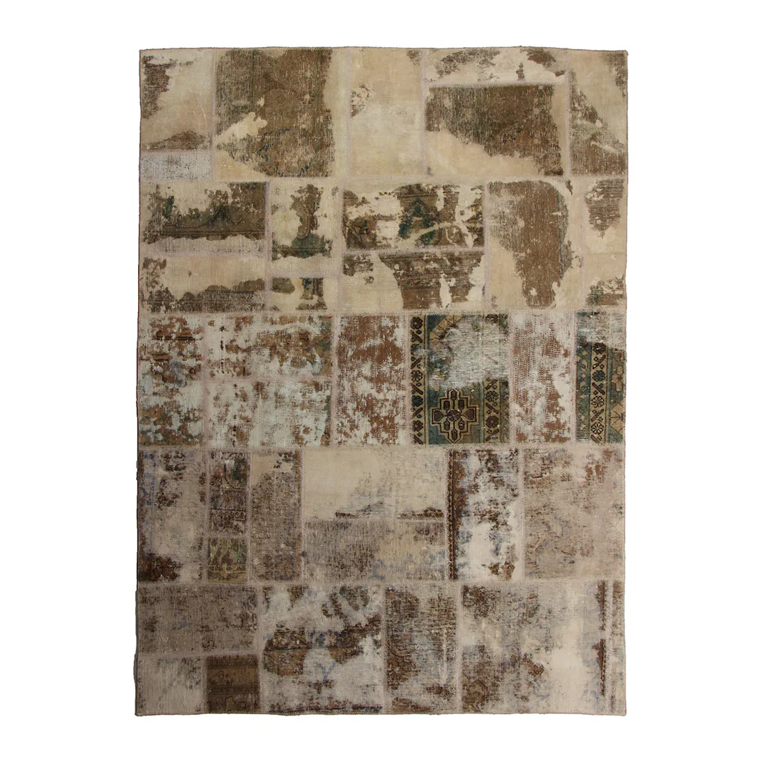 Persisk Patchworkmatta D-sign Handknuten 750784