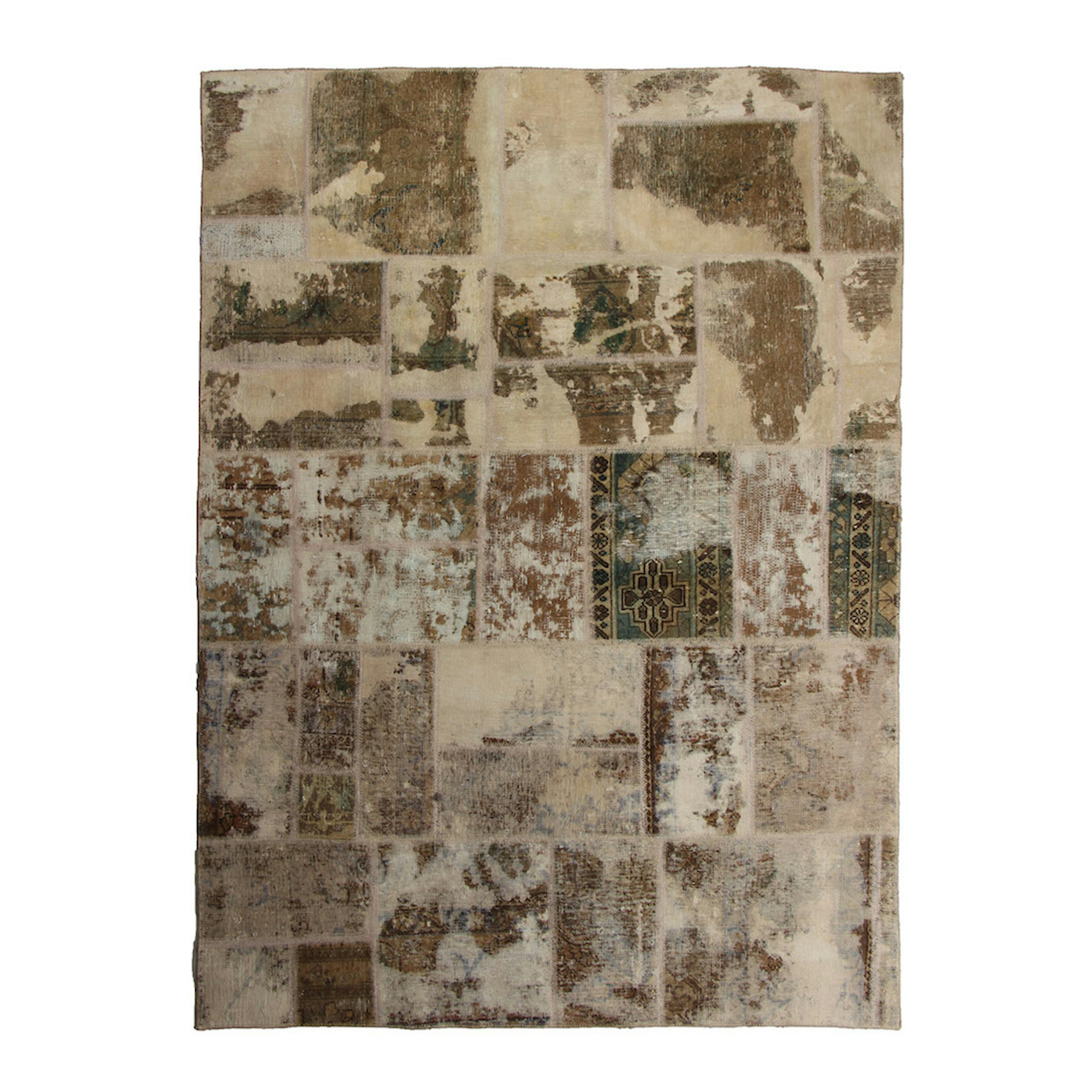 Persisk Patchworkmatta D-sign Handknuten 750784