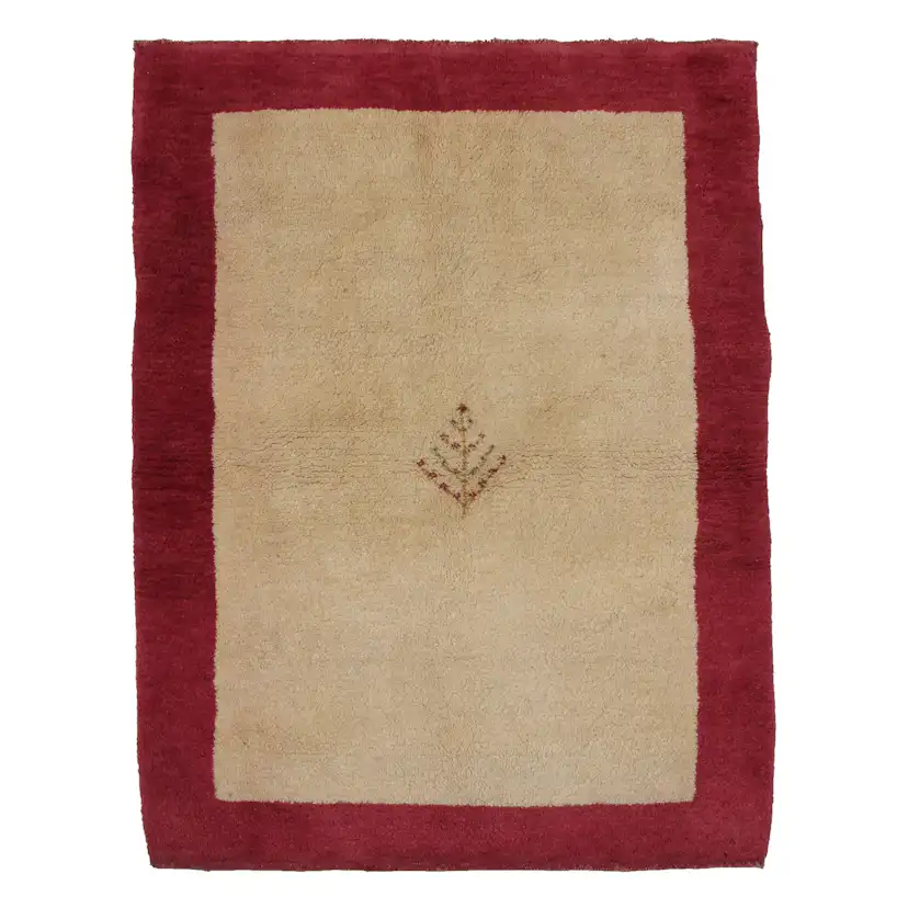 Persisk Matta Arkiio Gabbeh Shiraz Creme/Röd 105x136