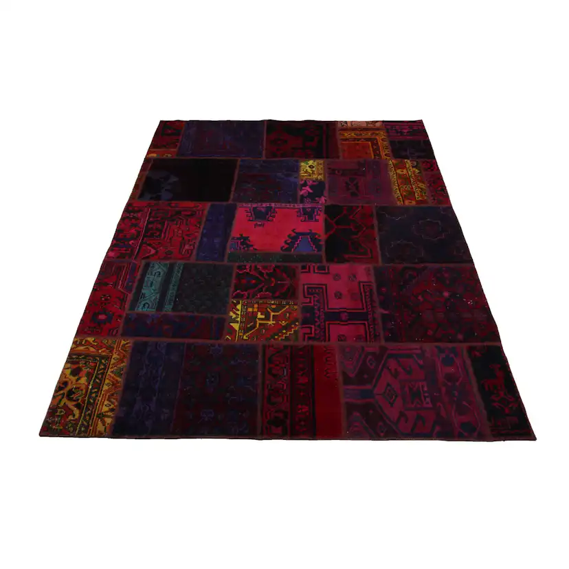 Persisk Patchworkmatta Arkiio Ull/Garn Flerfärgad 167x225