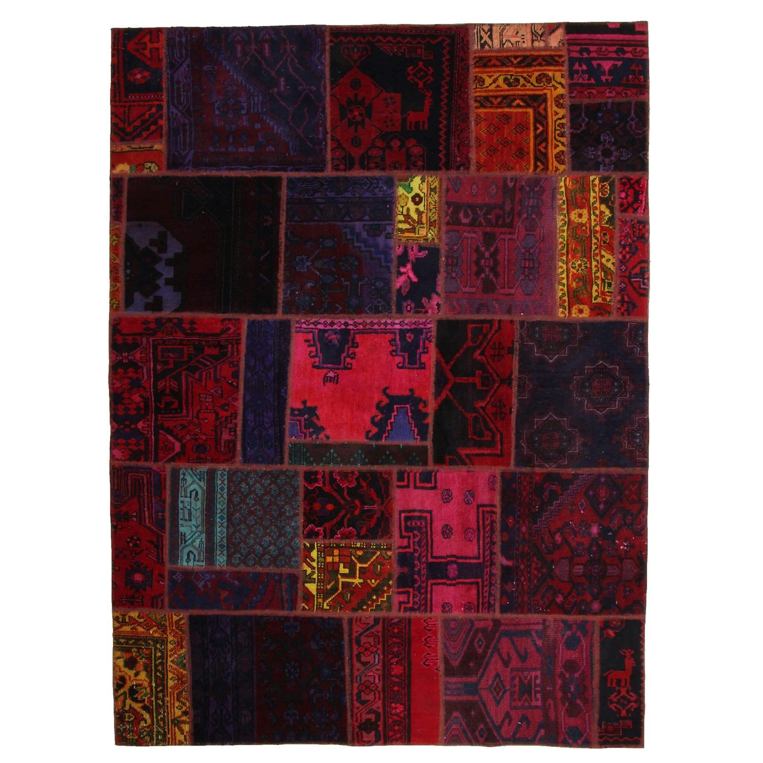 Persisk Patchworkmatta Arkiio Ull/Garn Flerfärgad 167x225