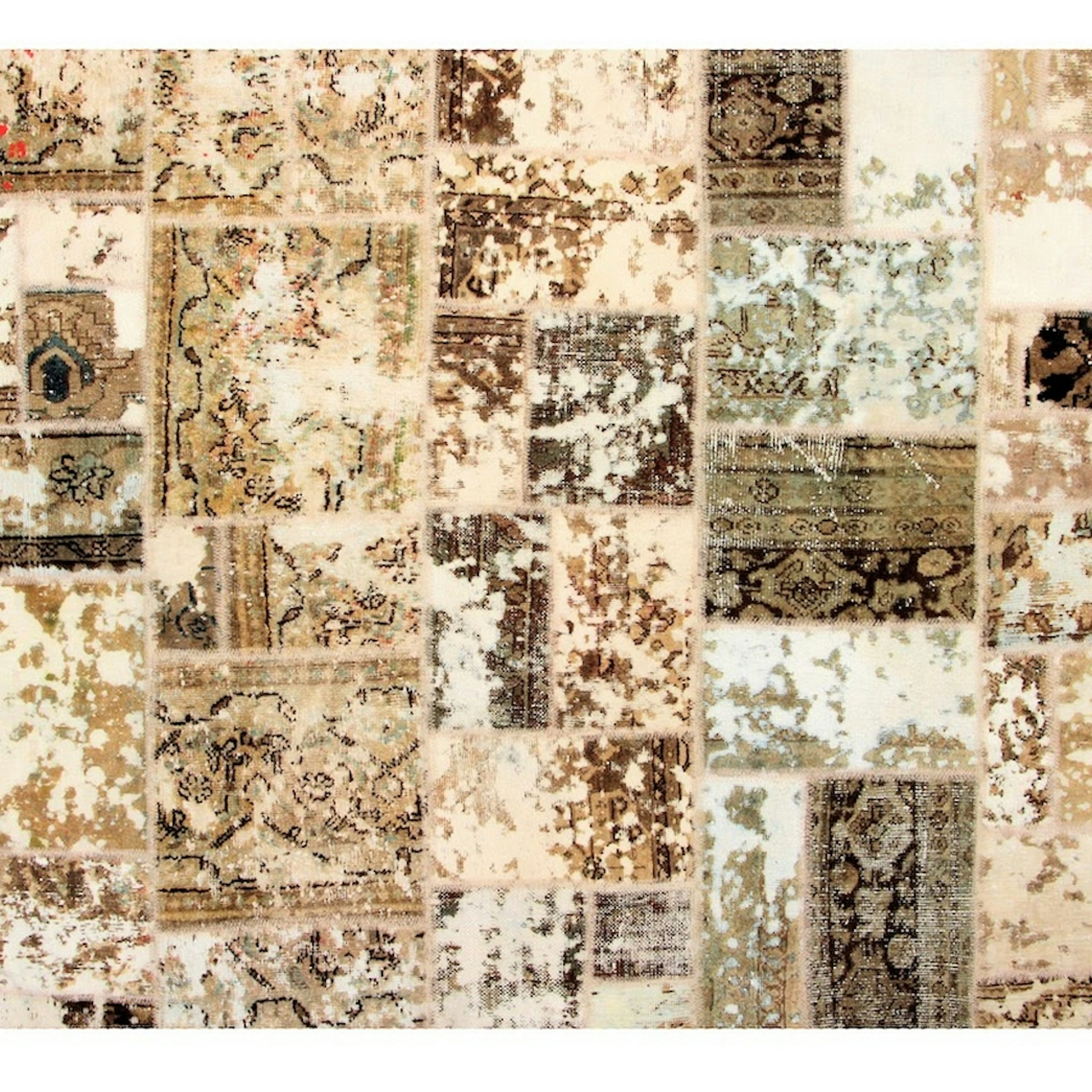 Persisk Patchworkmatta Arkiio Ull/Garn Tabriz 166x221