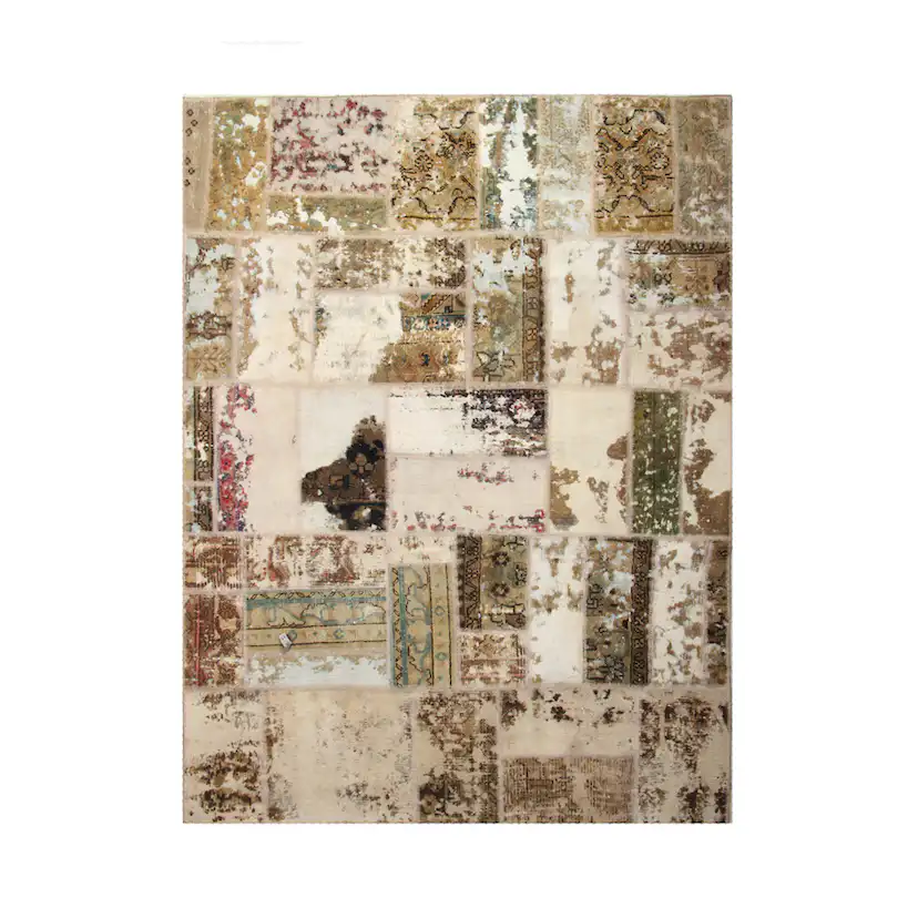 Persisk Patchworkmatta D-sign Handknuten 750873