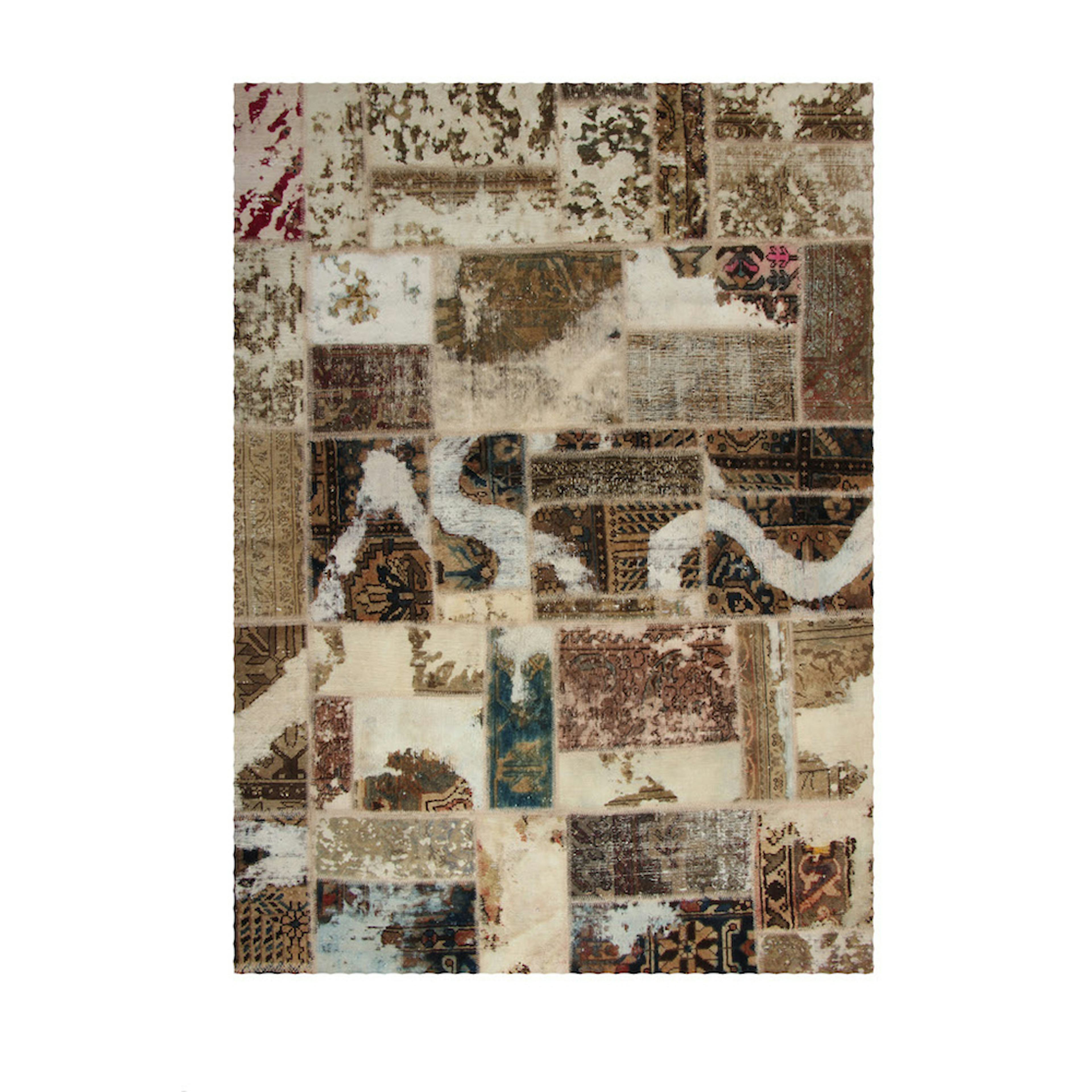 Persisk Patchworkmatta D-sign Handknuten 750880