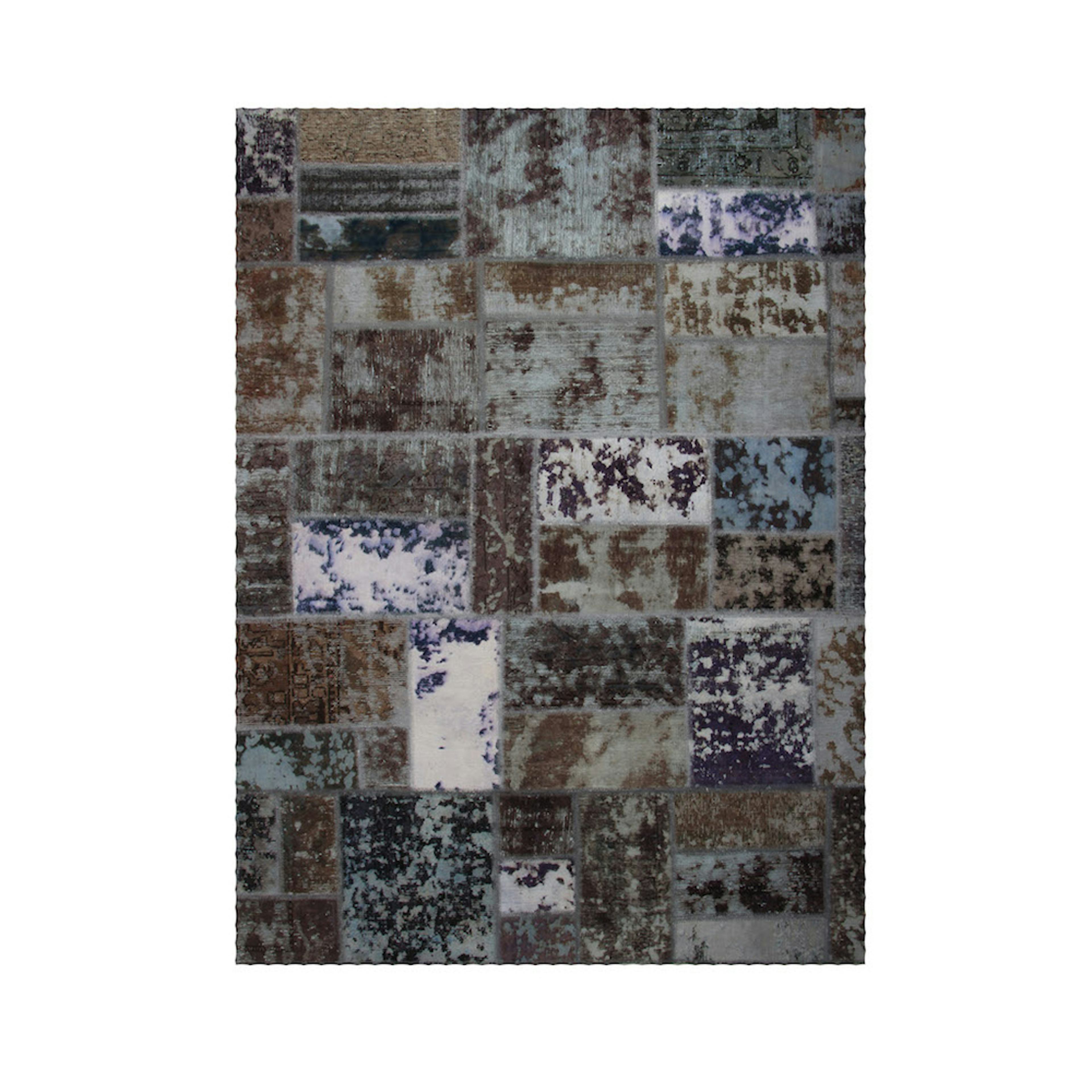 Persisk Patchworkmatta D-sign Handknuten 750906