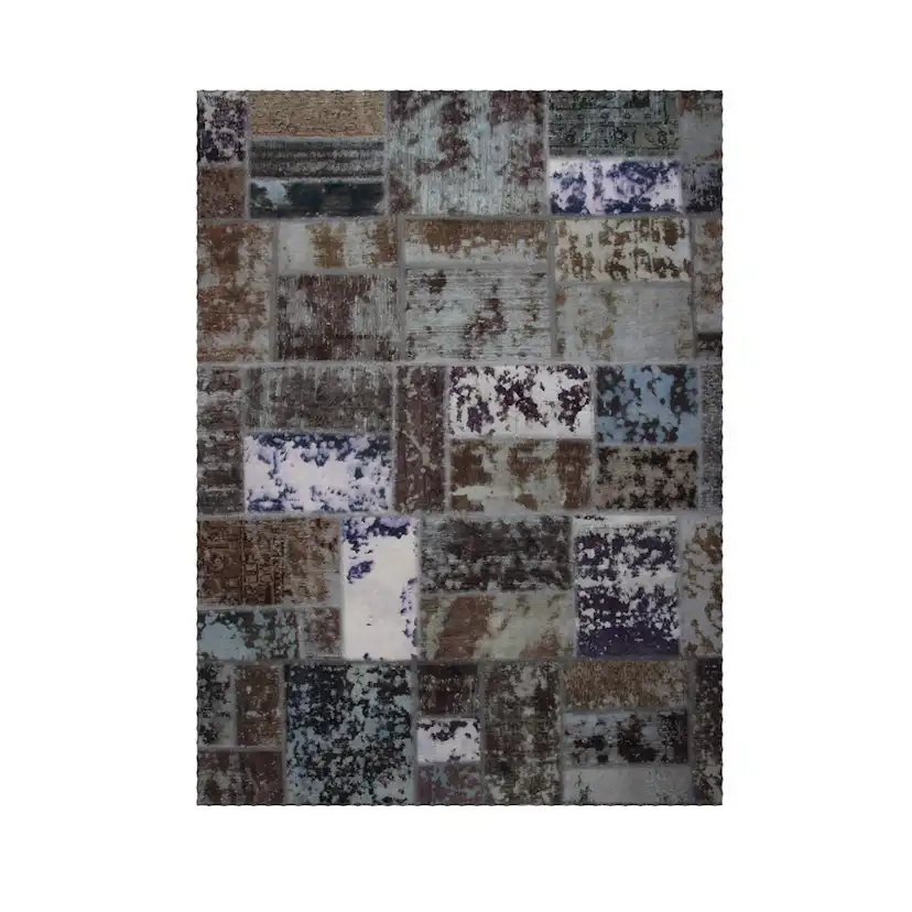 Persisk Patchworkmatta D-sign Handknuten 750906