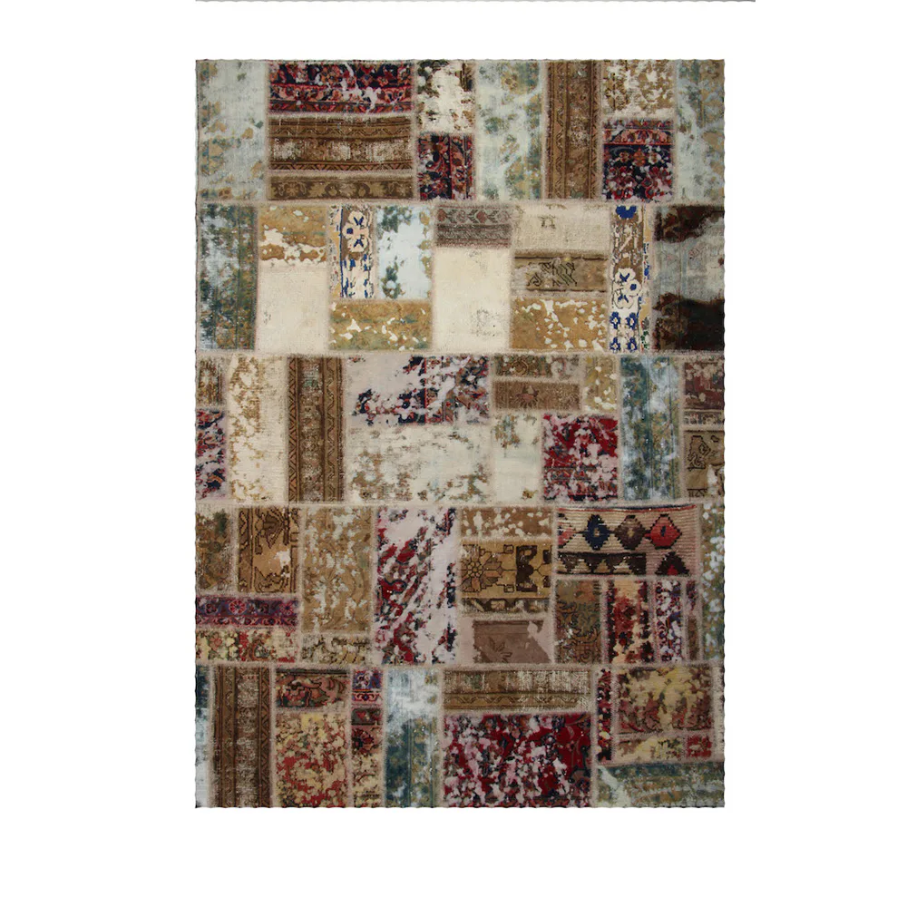 Persisk Patchworkmatta D-sign Handknuten 750907