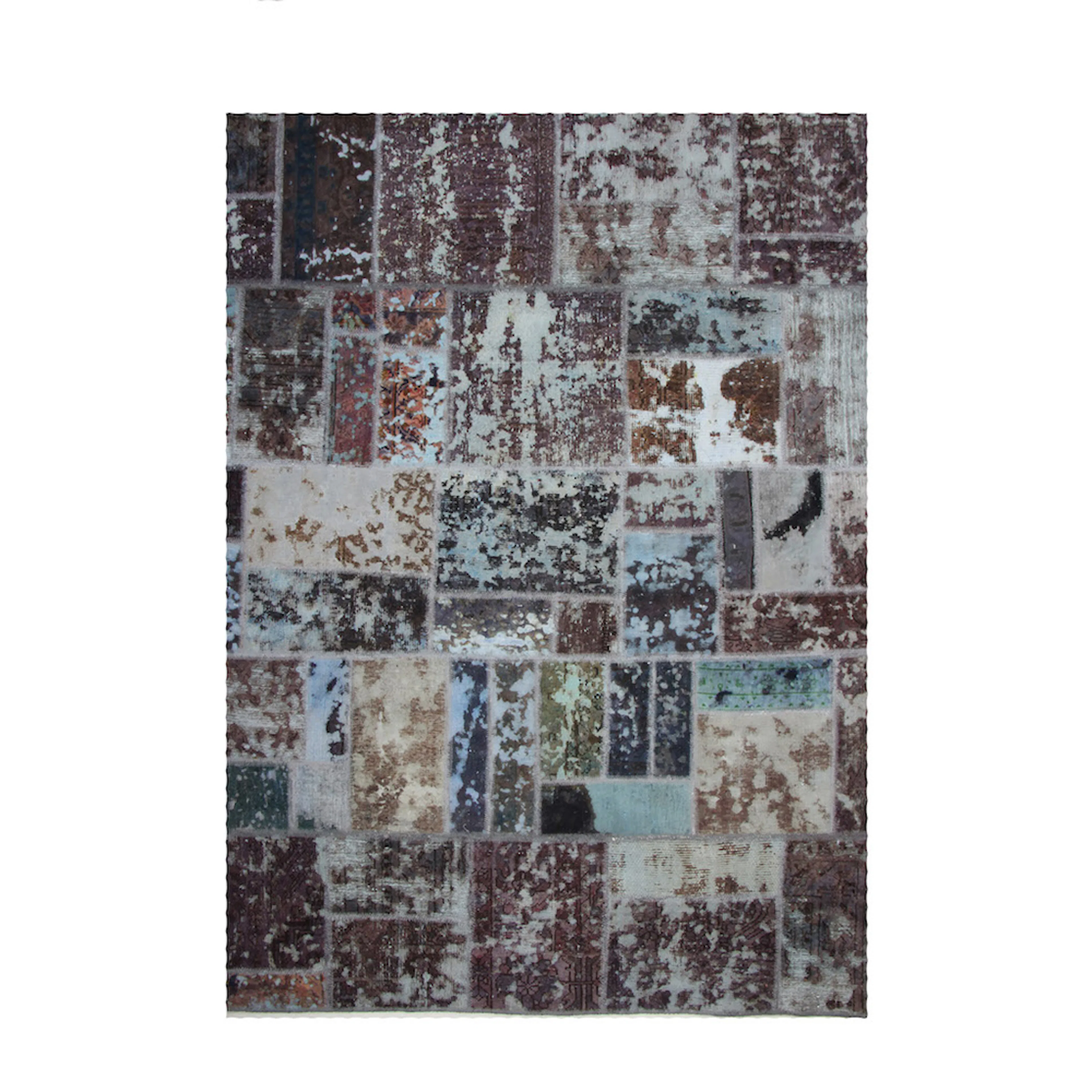 Persisk Patchworkmatta D-sign Handknuten 750914