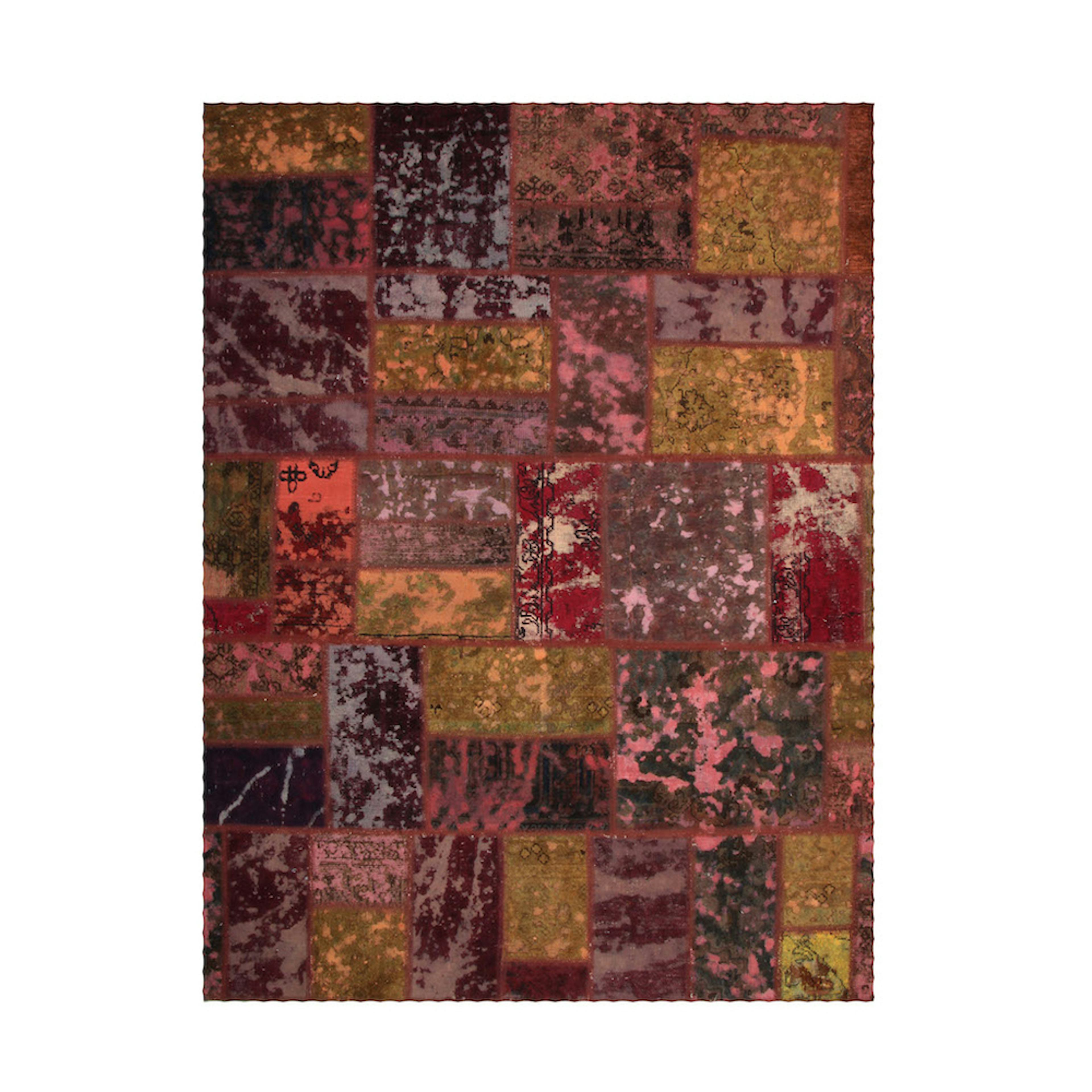 Persisk Patchworkmatta D-sign Handknuten 750917