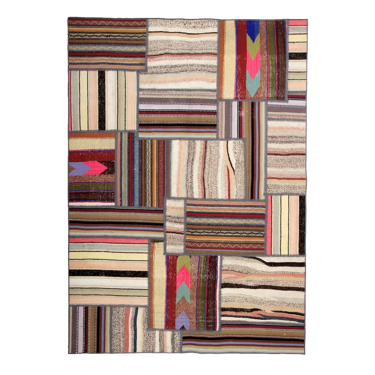 Persisk Patchworkmatta Arkiio Shiraz/Azerbajdzjan 145x203