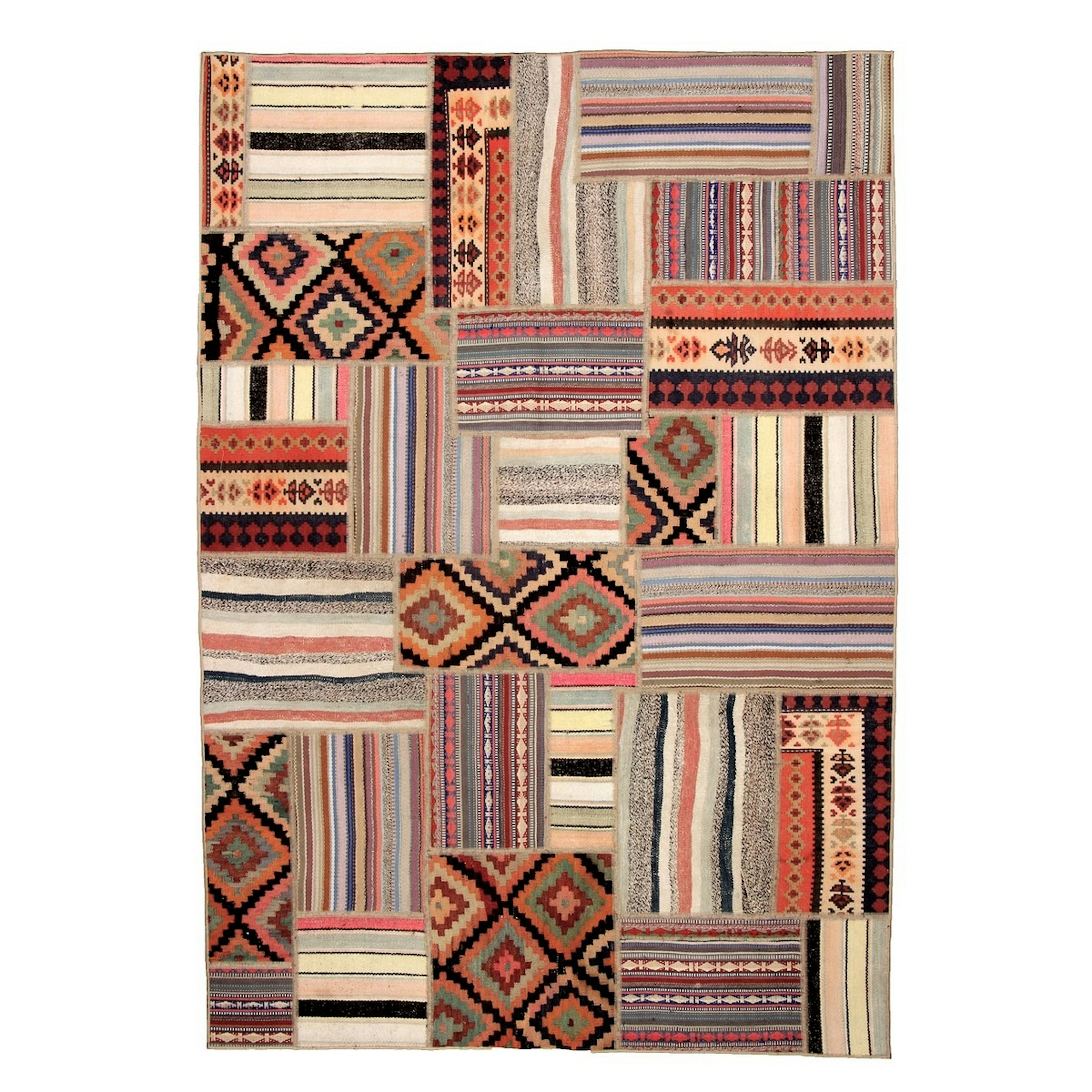 Persisk Patchworkmatta Arkiio Shiraz/Azerbajdzjan Flerfärgad 160x231