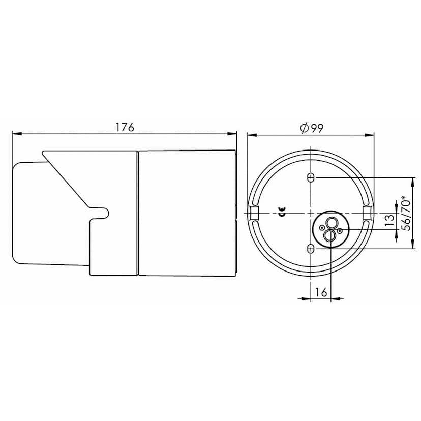 Väggarmatur Ifö Electric Light On Skärm Vit IP44 E27