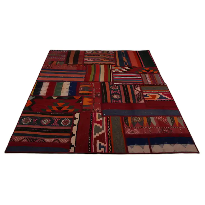 Persisk Patchworkmatta Arkiio 751160 Kelim Shiraz/Azerbajdzjan 153x206