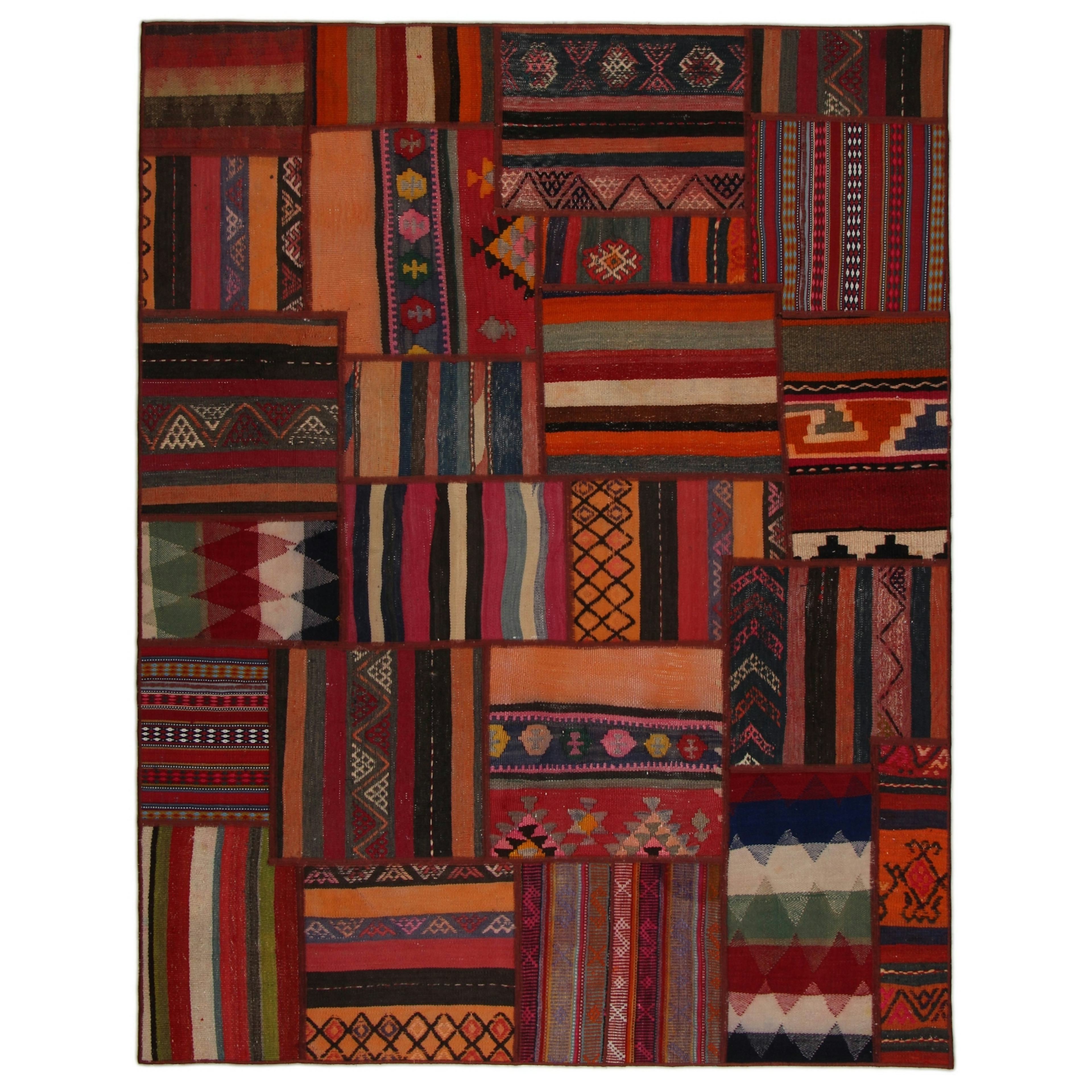Persisk Patchworkmatta Arkiio Kelim Shiraz/Azerbajdzjan 157x204