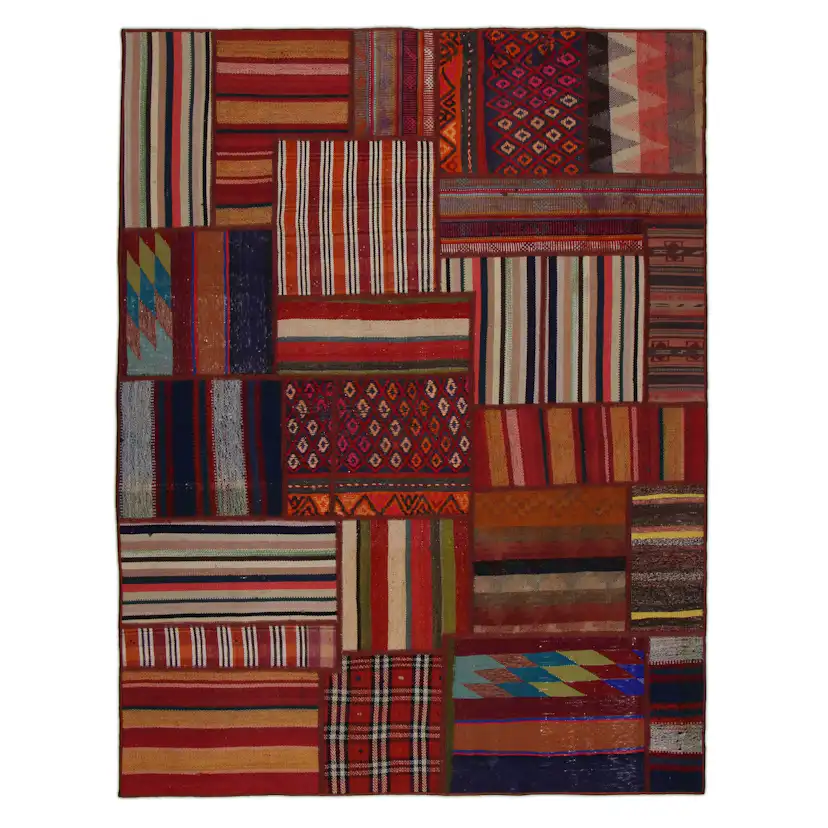 Persisk Patchworkmatta Arkiio 751162 Kelim Shiraz/Azerbajdzjan 154x205