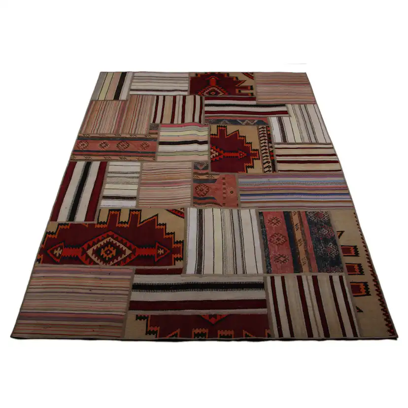 Persisk Patchworkmatta Arkiio Kelim Shiraz/Azerbajdzjan 166x237