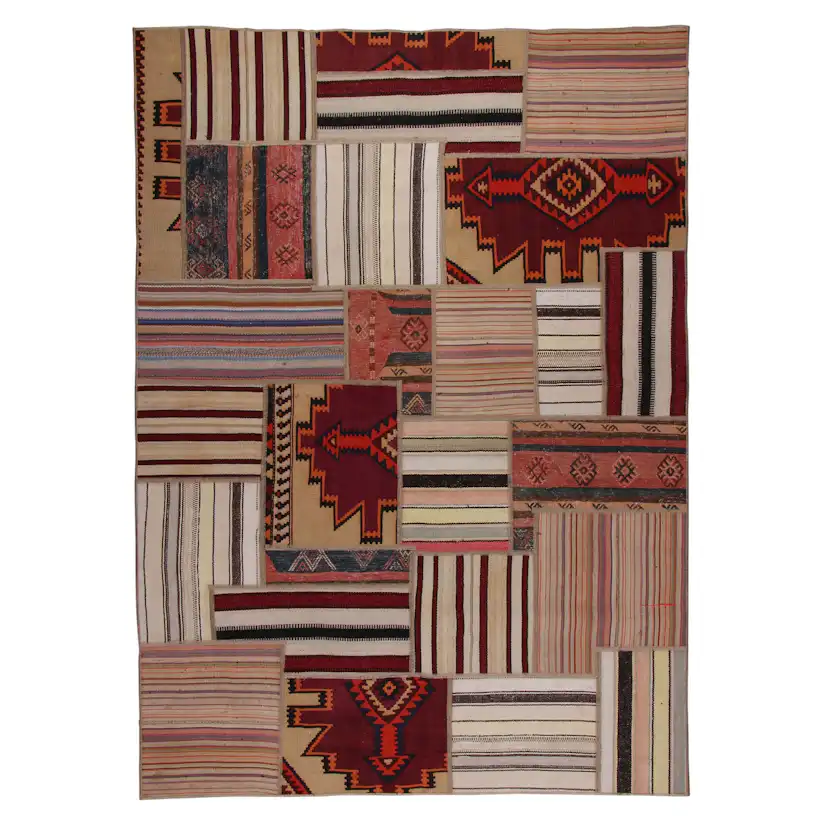 Persisk Patchworkmatta Arkiio Kelim Shiraz/Azerbajdzjan 166x237