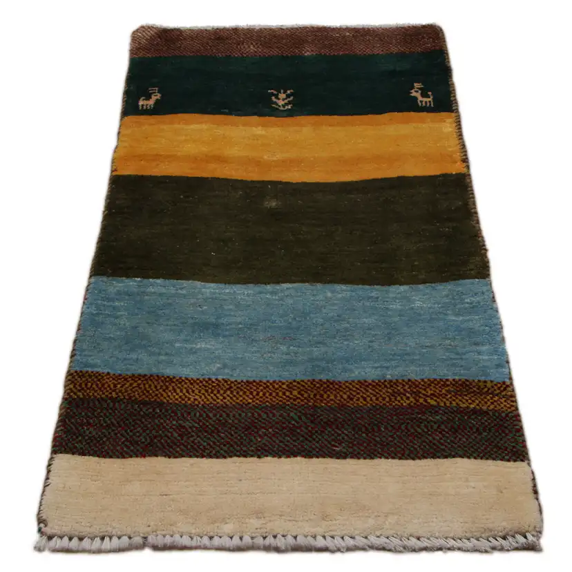 Persisk Matta Arkiio Gabbeh Shiraz Flerfärgad 65x134