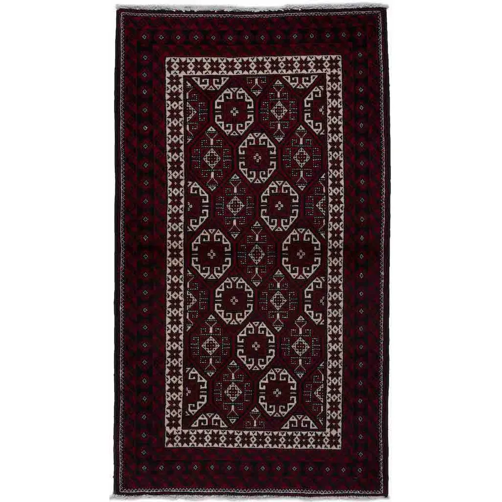 Persisk Matta Arkiio Beluch Röd/Svart 102x190