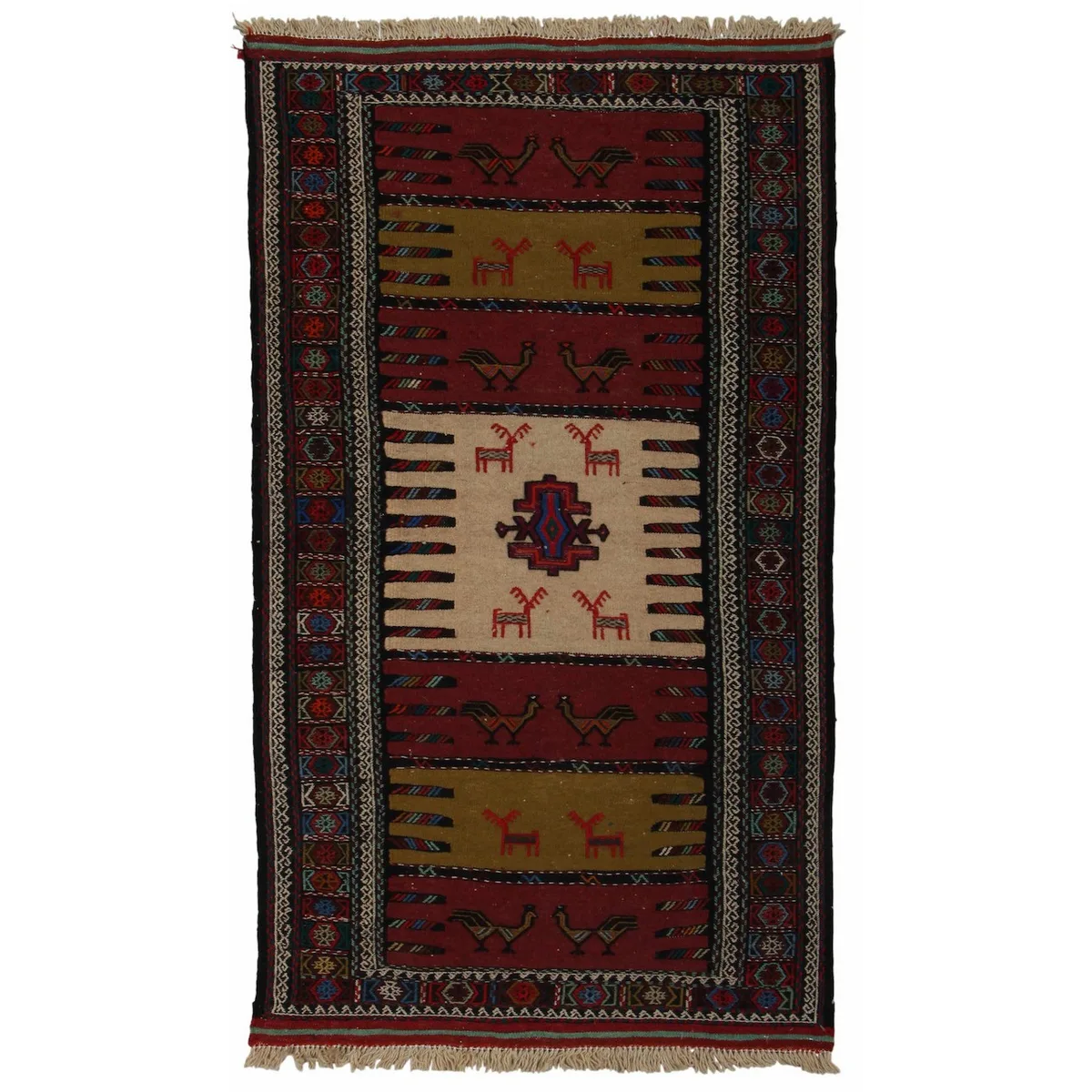 Persisk Nålmatta Arkiio Quchan Kelim Exklusiv 102x185