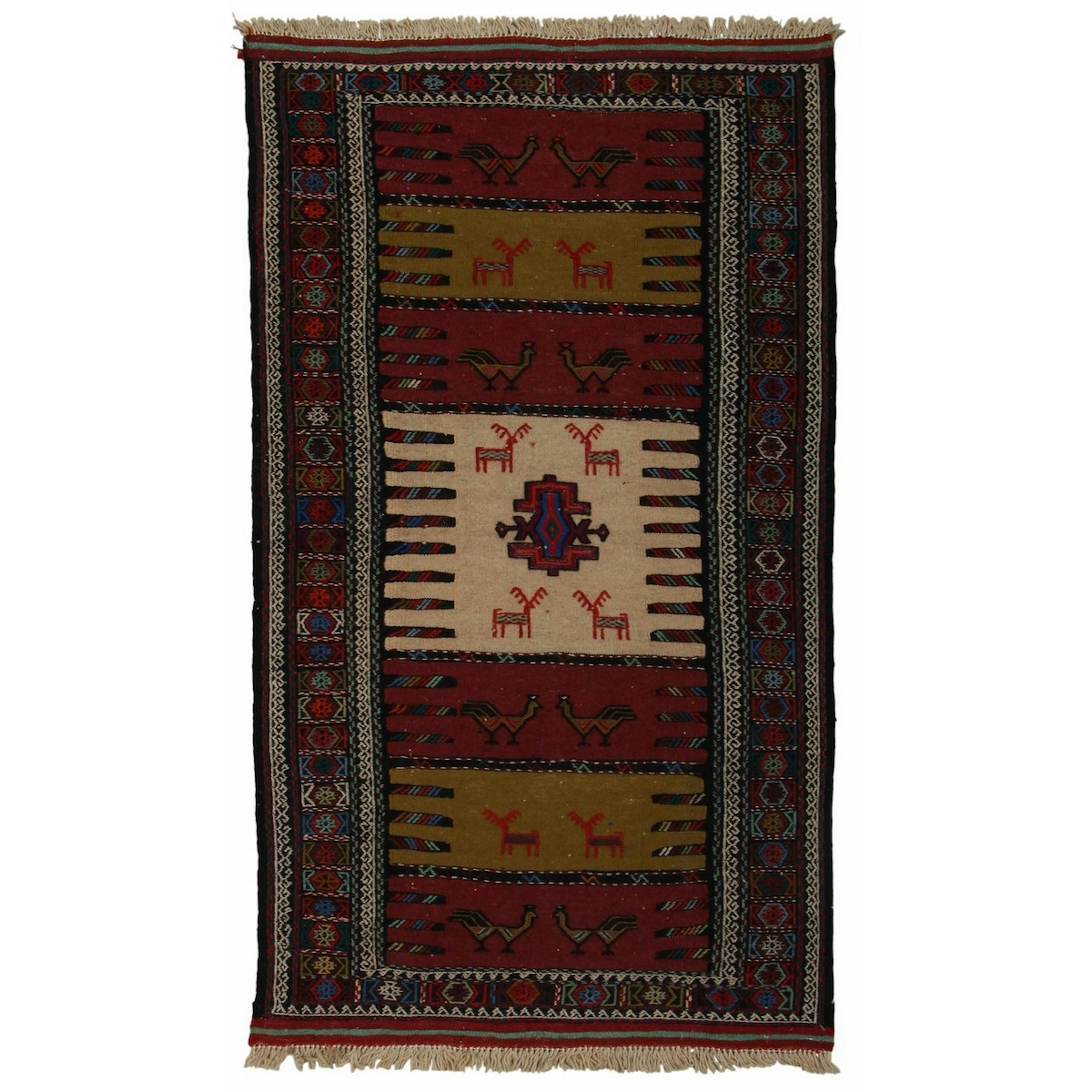 Persisk Nålmatta Arkiio Quchan Kelim Exklusiv 102x185