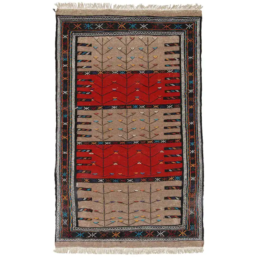 Persisk Nålmatta Arkiio Quchan Kelim Exklusiv 108x177