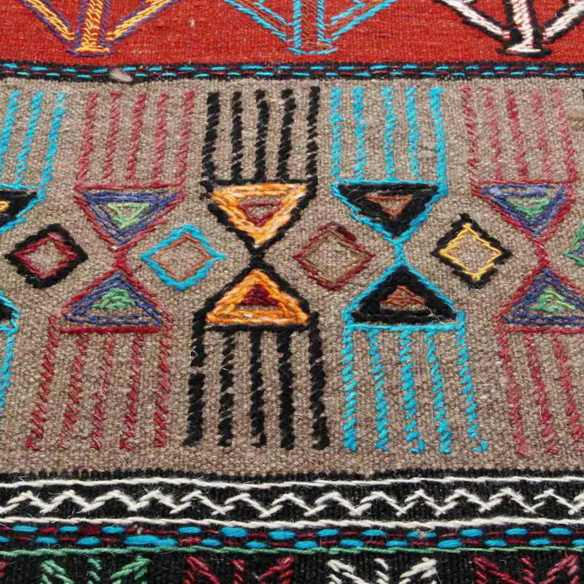 Persisk Nålmatta Arkiio Quchan Kelim Exklusiv 110x196