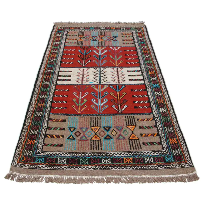 Persisk Nålmatta Arkiio Quchan Kelim Exklusiv 110x196