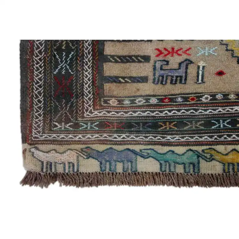 Persisk Nålmatta Quchan Kelim 113x176