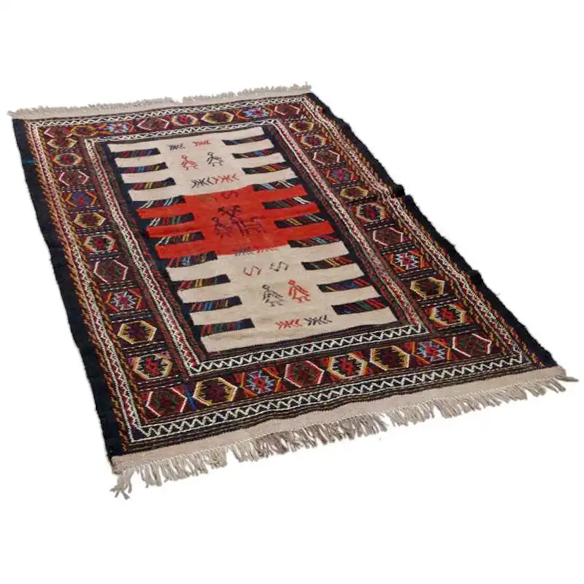 Persisk Nålmatta Arkiio Quchan Kelim Exklusiv 105x175