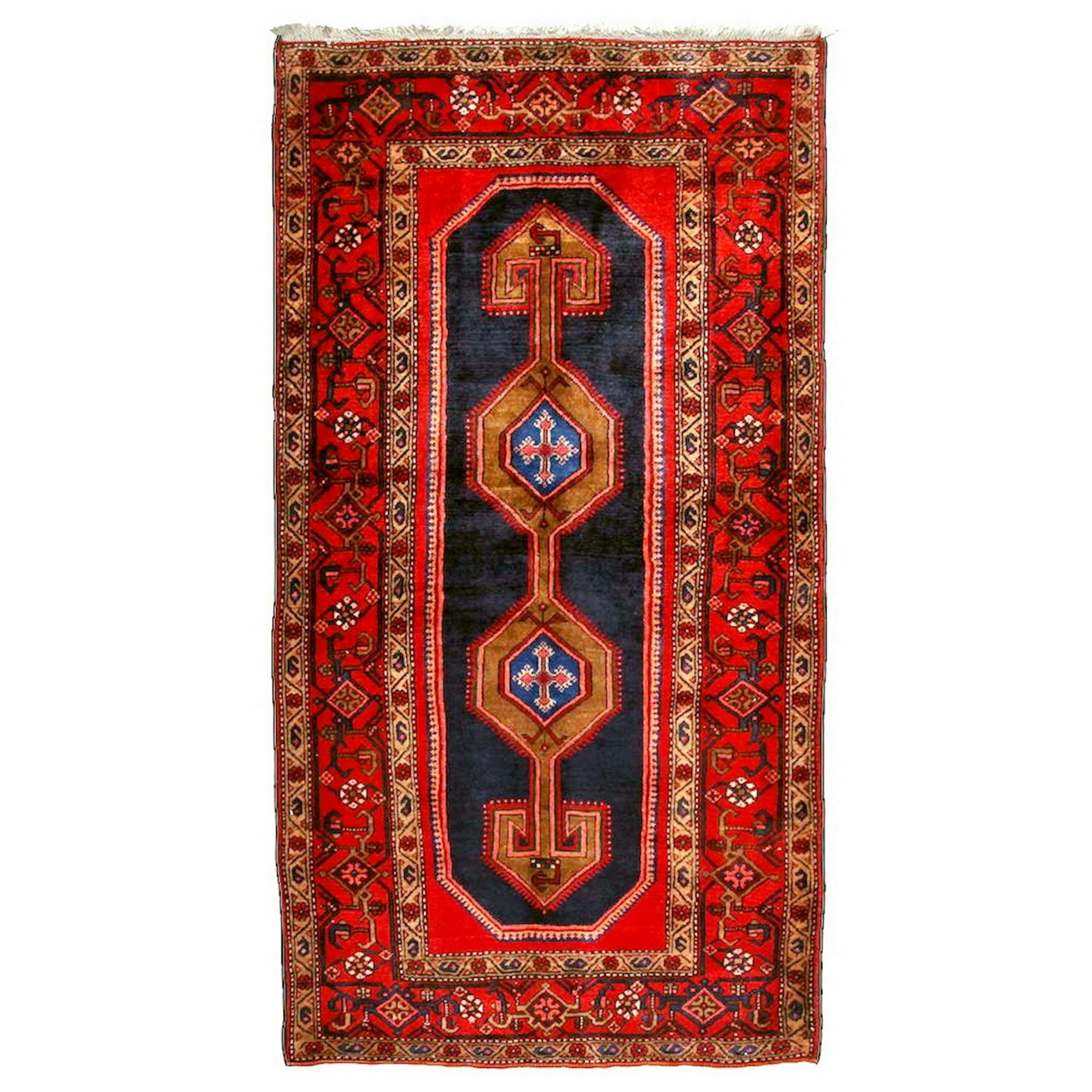 Handvävd Matta Arkiio Persisk Lorestan Qoltoq 130x255