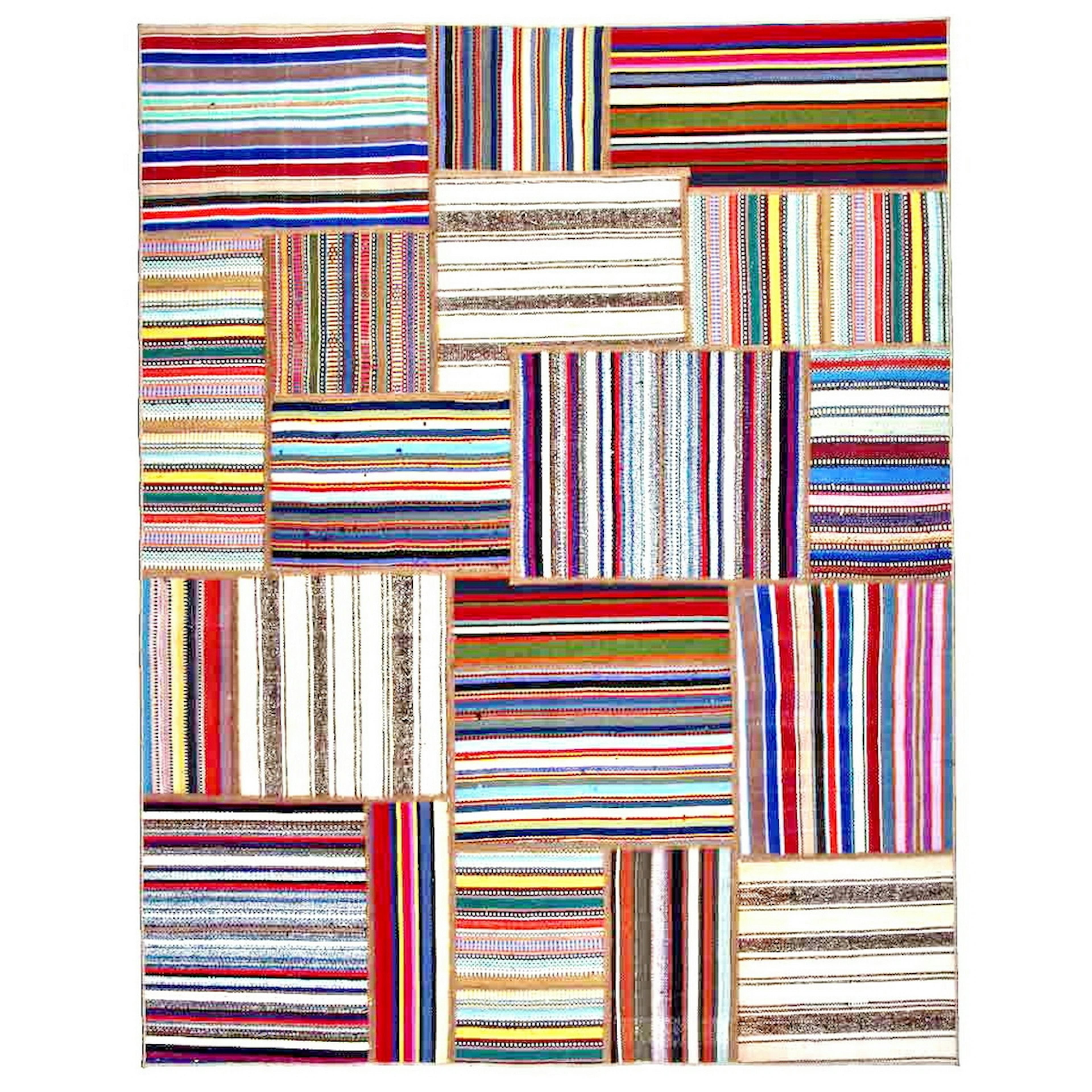 Persisk Patchworkmatta Arkiio Flerfärgad 155x200